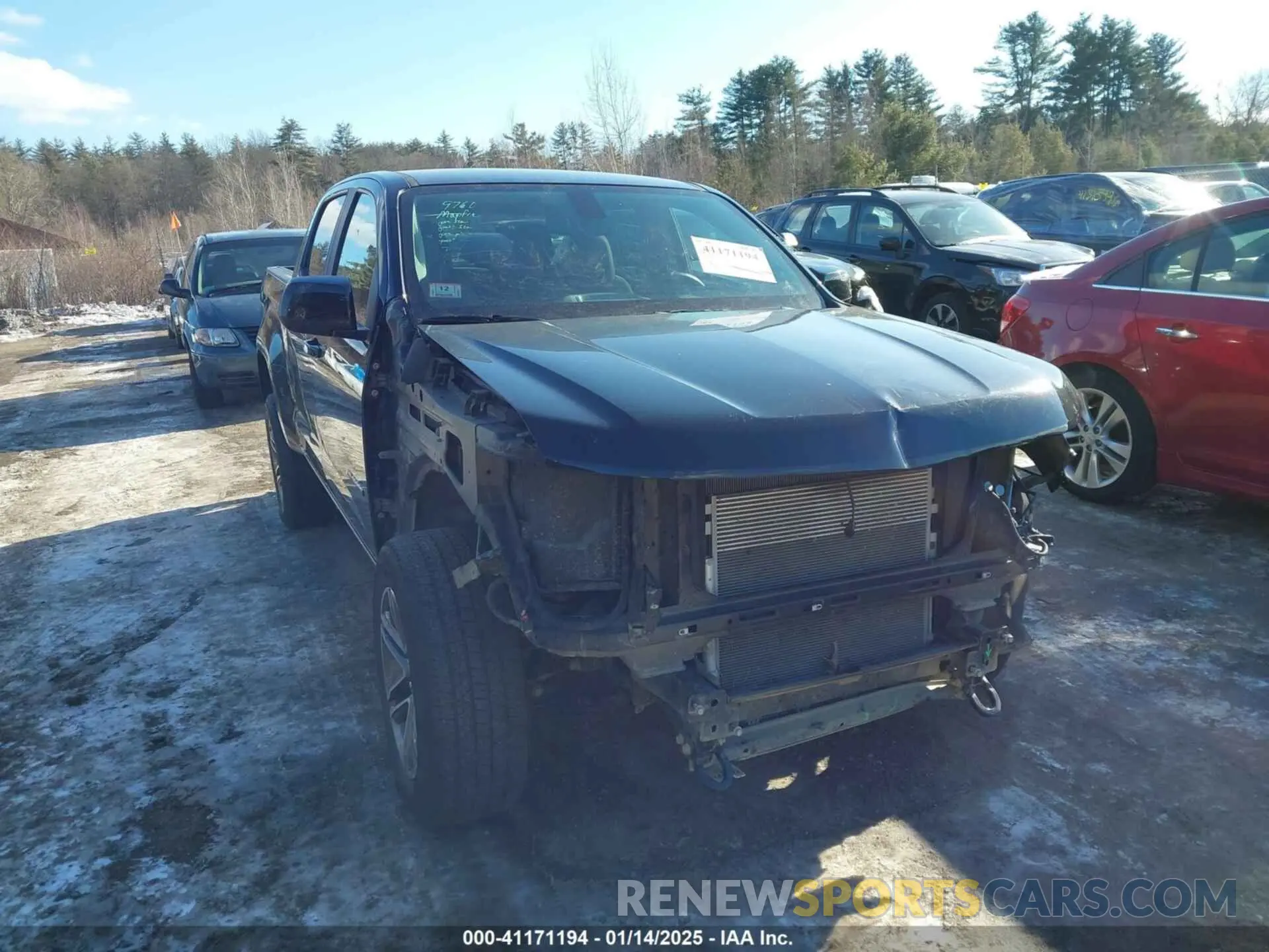1 fotografías del automóvil dañado 1GCGTBEN0K1356113 CHEVROLET COLORADO 2019