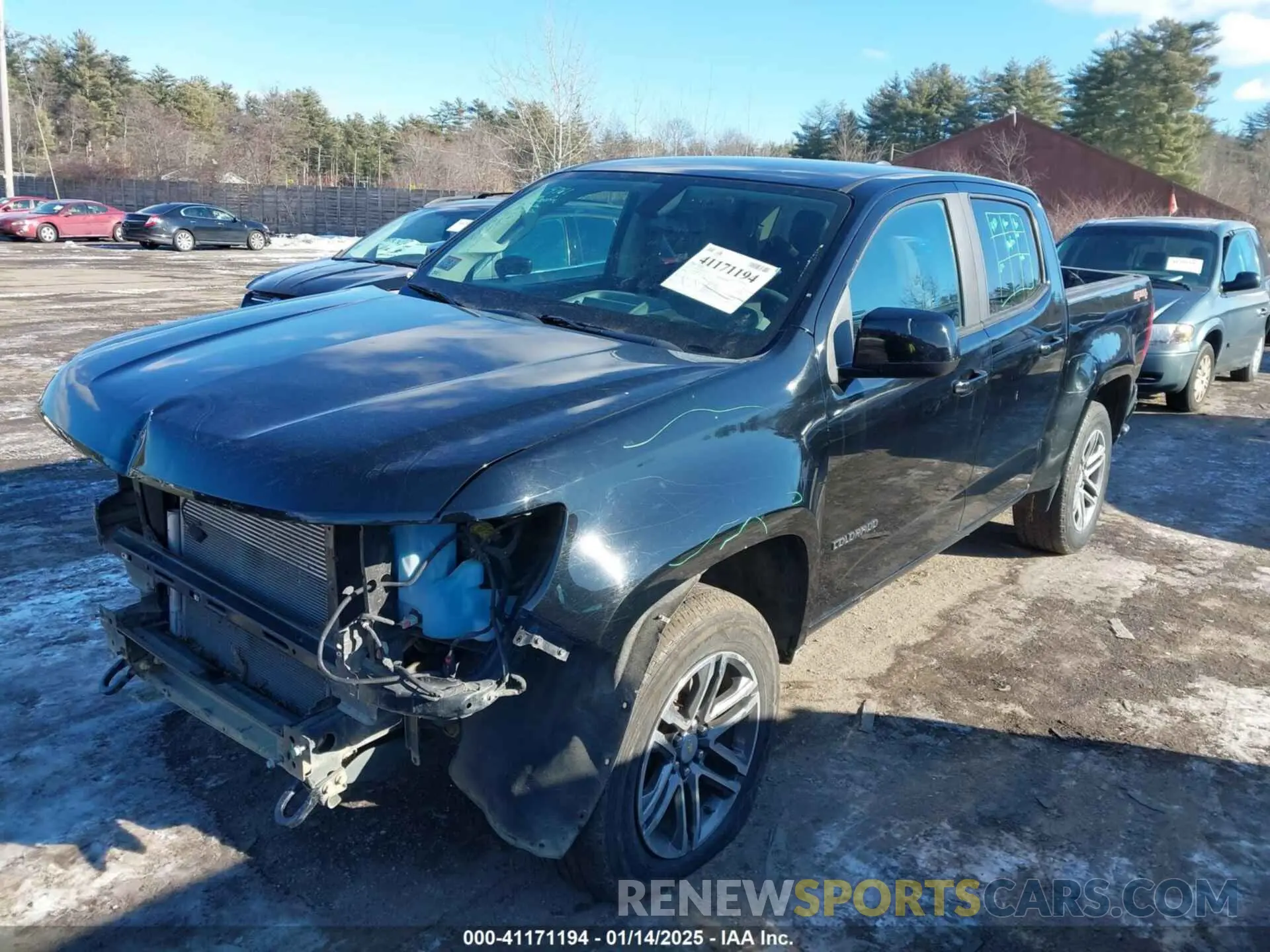 2 fotografías del automóvil dañado 1GCGTBEN0K1356113 CHEVROLET COLORADO 2019
