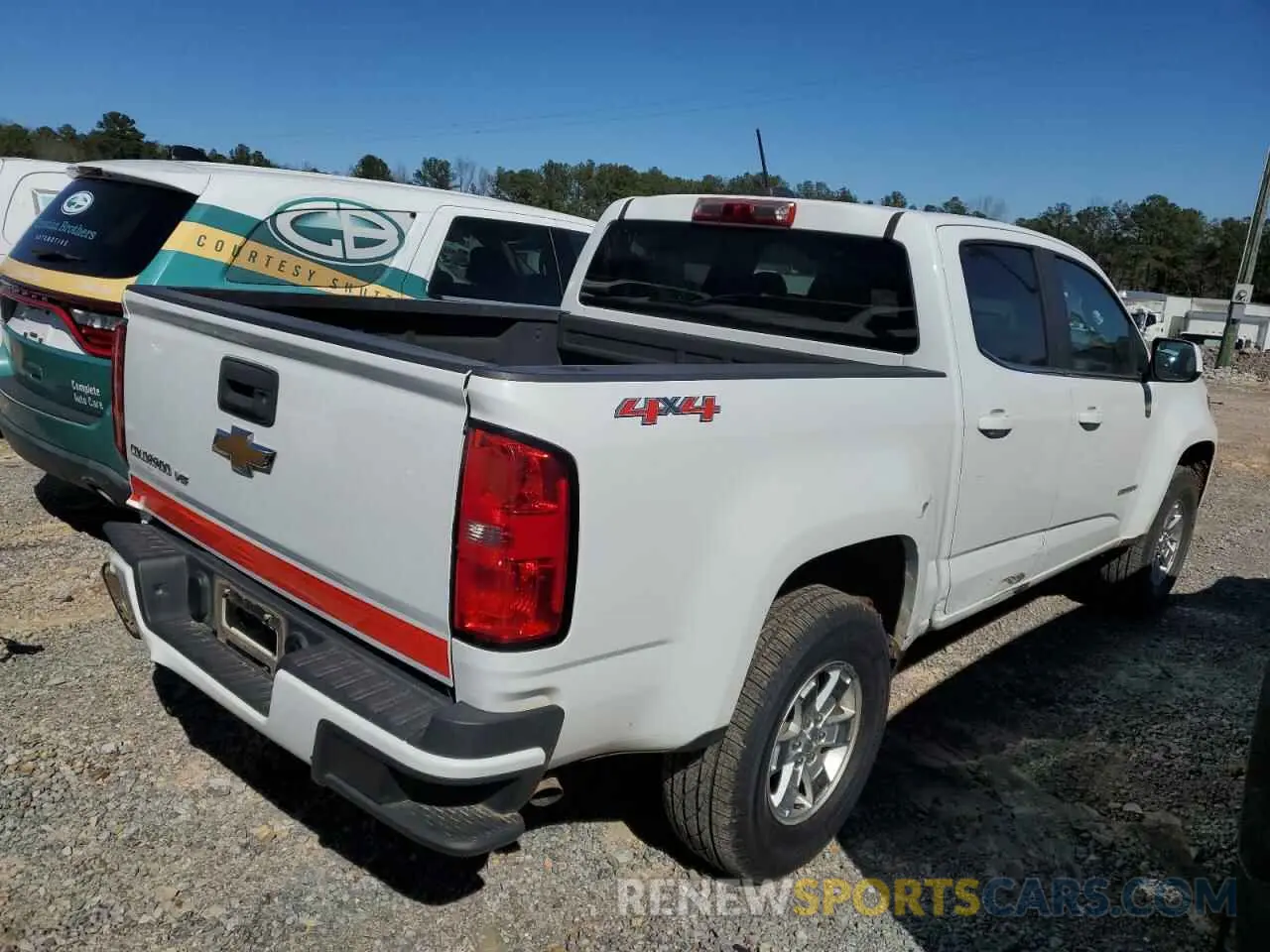 3 fotografías del automóvil dañado 1GCGTBEN5K1334026 CHEVROLET COLORADO 2019