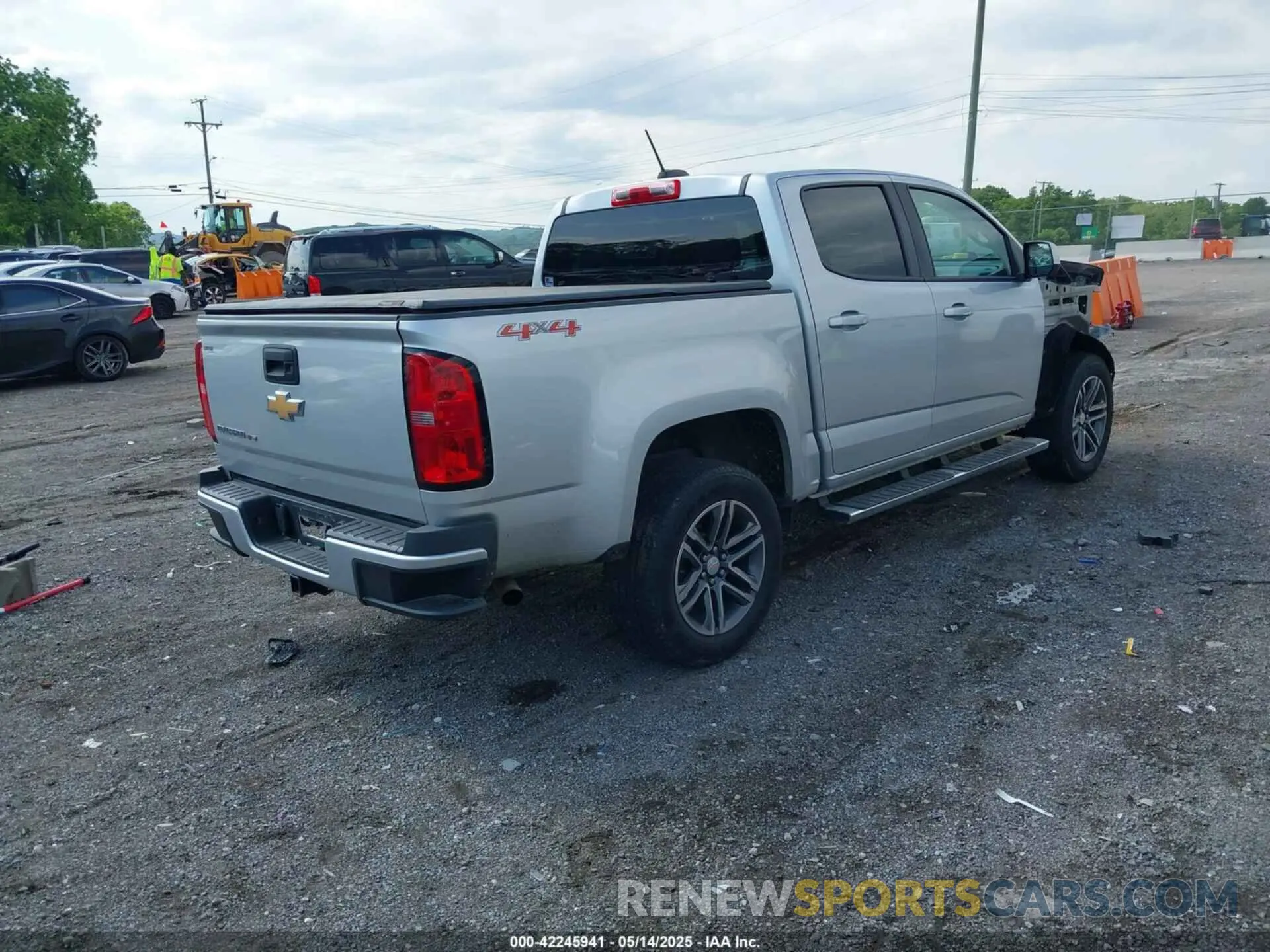 4 fotografías del automóvil dañado 1GCGTBEN8K1136377 CHEVROLET COLORADO 2019