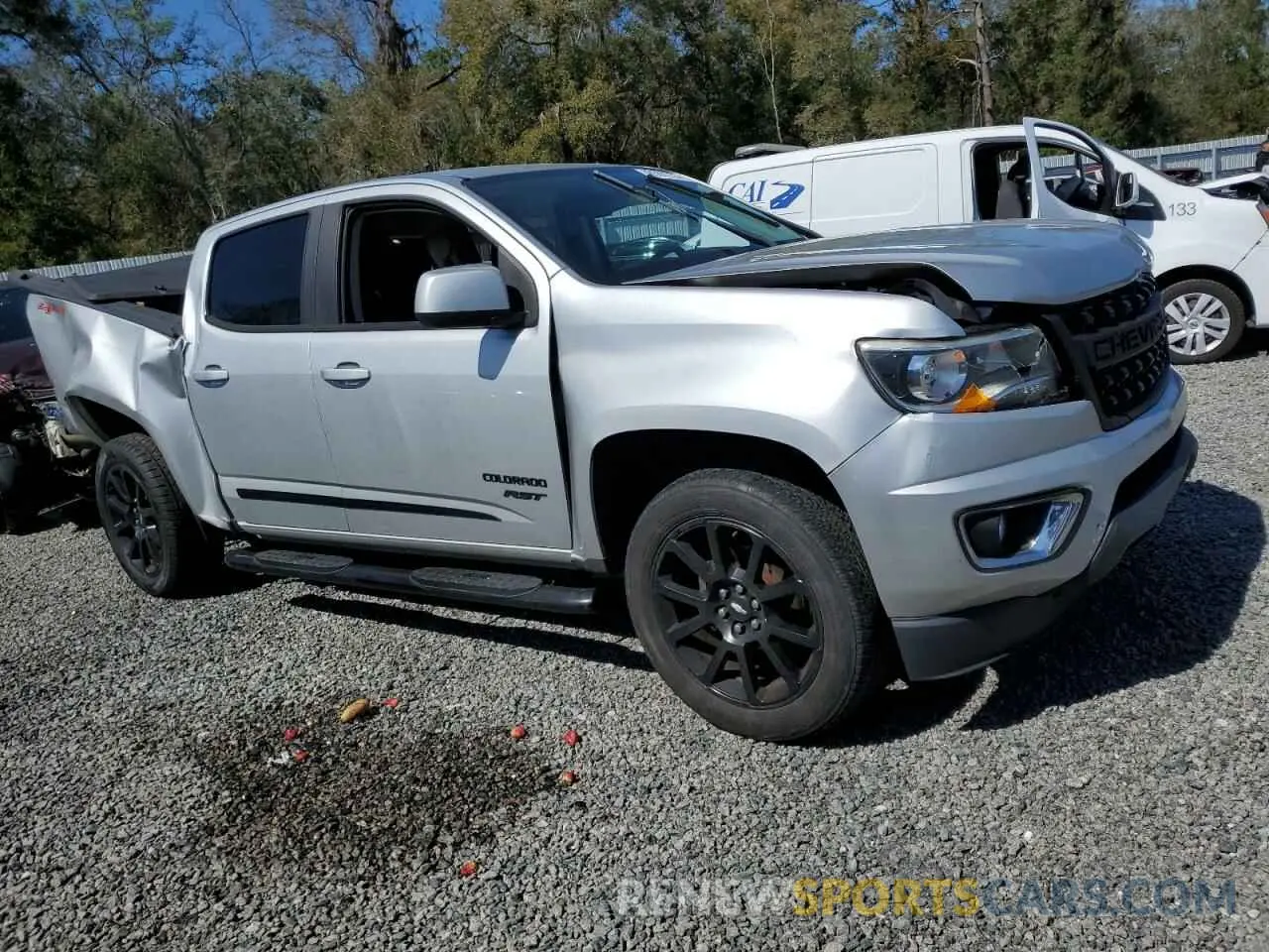 4 fotografías del automóvil dañado 1GCGTCEN2K1250297 CHEVROLET COLORADO 2019