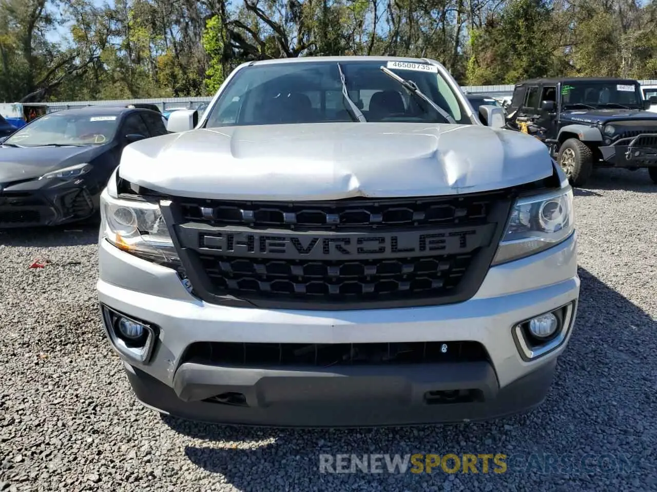 5 fotografías del automóvil dañado 1GCGTCEN2K1250297 CHEVROLET COLORADO 2019