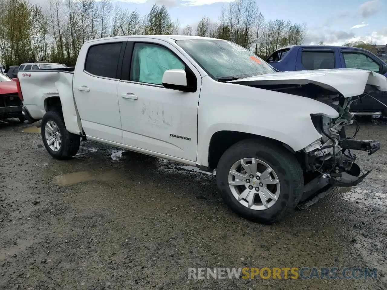 4 fotografías del automóvil dañado 1GCGTCEN6K1319086 CHEVROLET COLORADO 2019