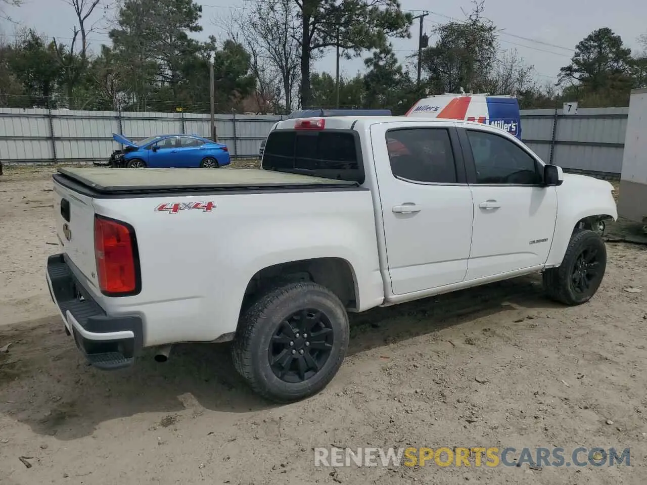 3 fotografías del automóvil dañado 1GCGTCEN7K1167495 CHEVROLET COLORADO 2019