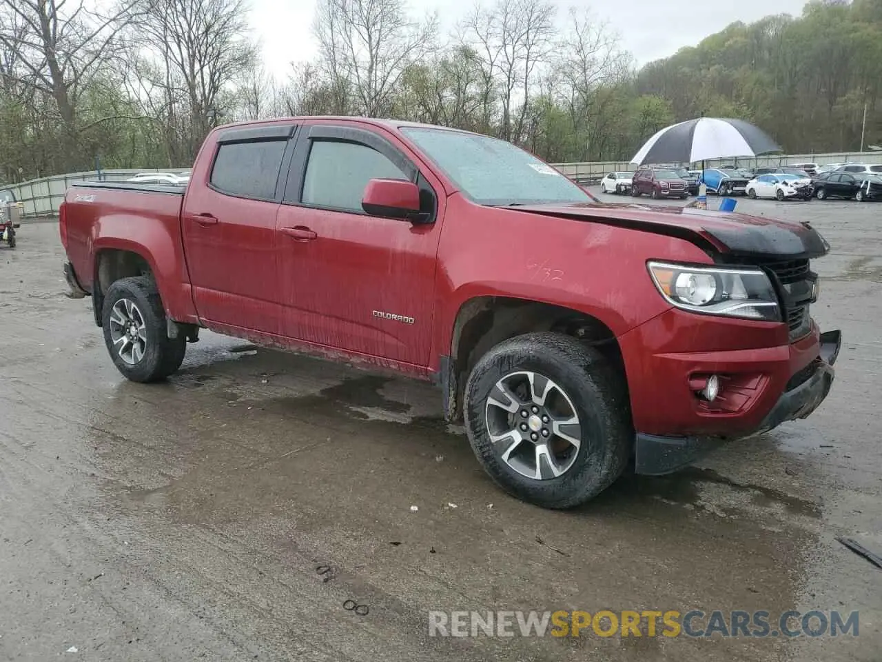 4 fotografías del automóvil dañado 1GCGTDEN2K1277571 CHEVROLET COLORADO 2019