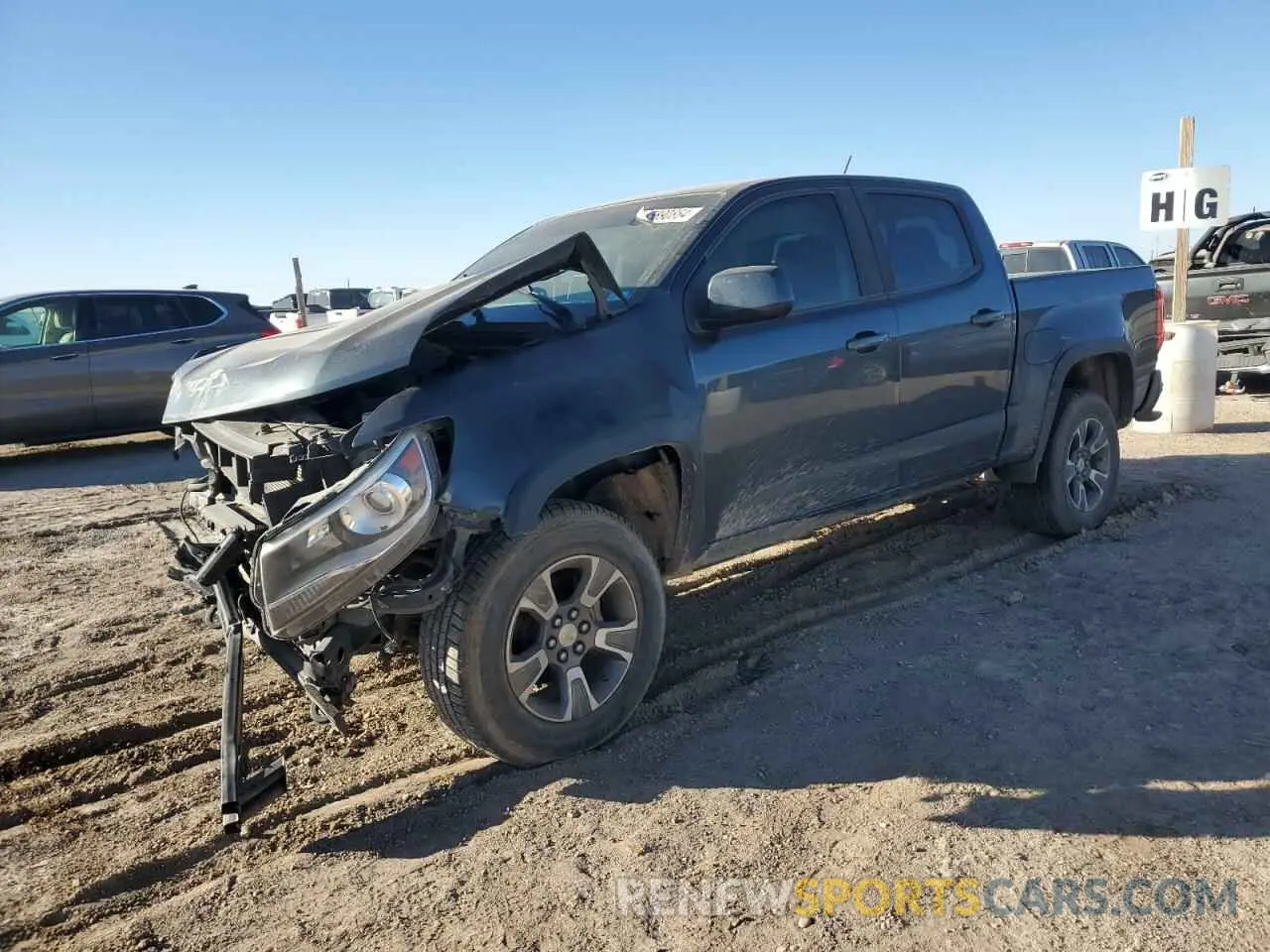 1 fotografías del automóvil dañado 1GCGTDEN4K1124206 CHEVROLET COLORADO 2019