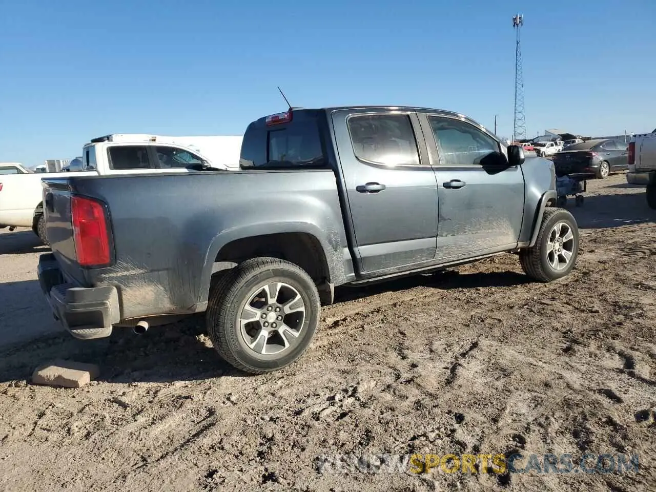 3 fotografías del automóvil dañado 1GCGTDEN4K1124206 CHEVROLET COLORADO 2019