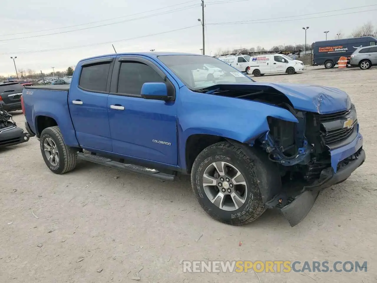 4 fotografías del automóvil dañado 1GCGTDEN5K1227487 CHEVROLET COLORADO 2019