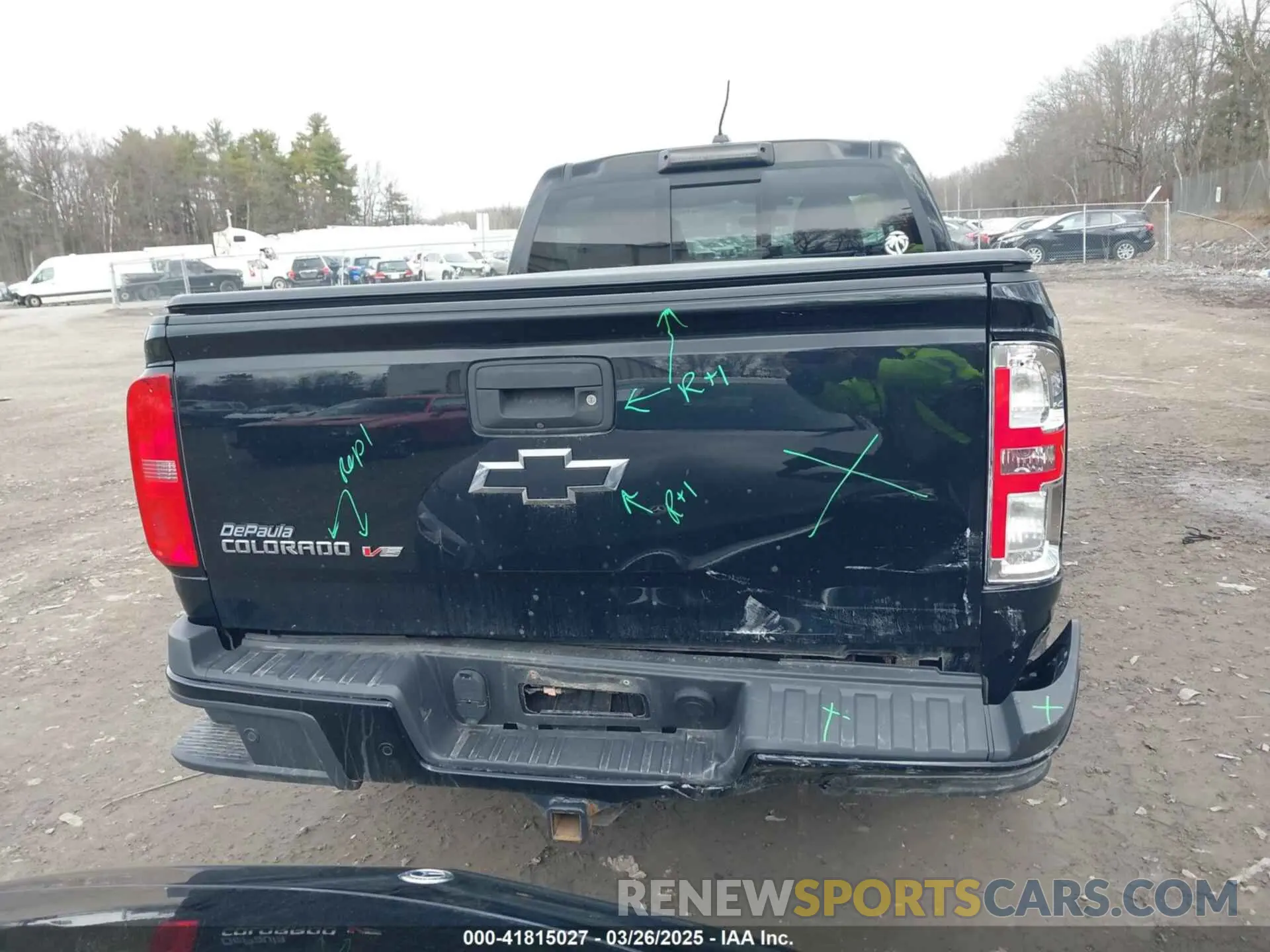 16 fotografías del automóvil dañado 1GCGTDEN6K1181460 CHEVROLET COLORADO 2019