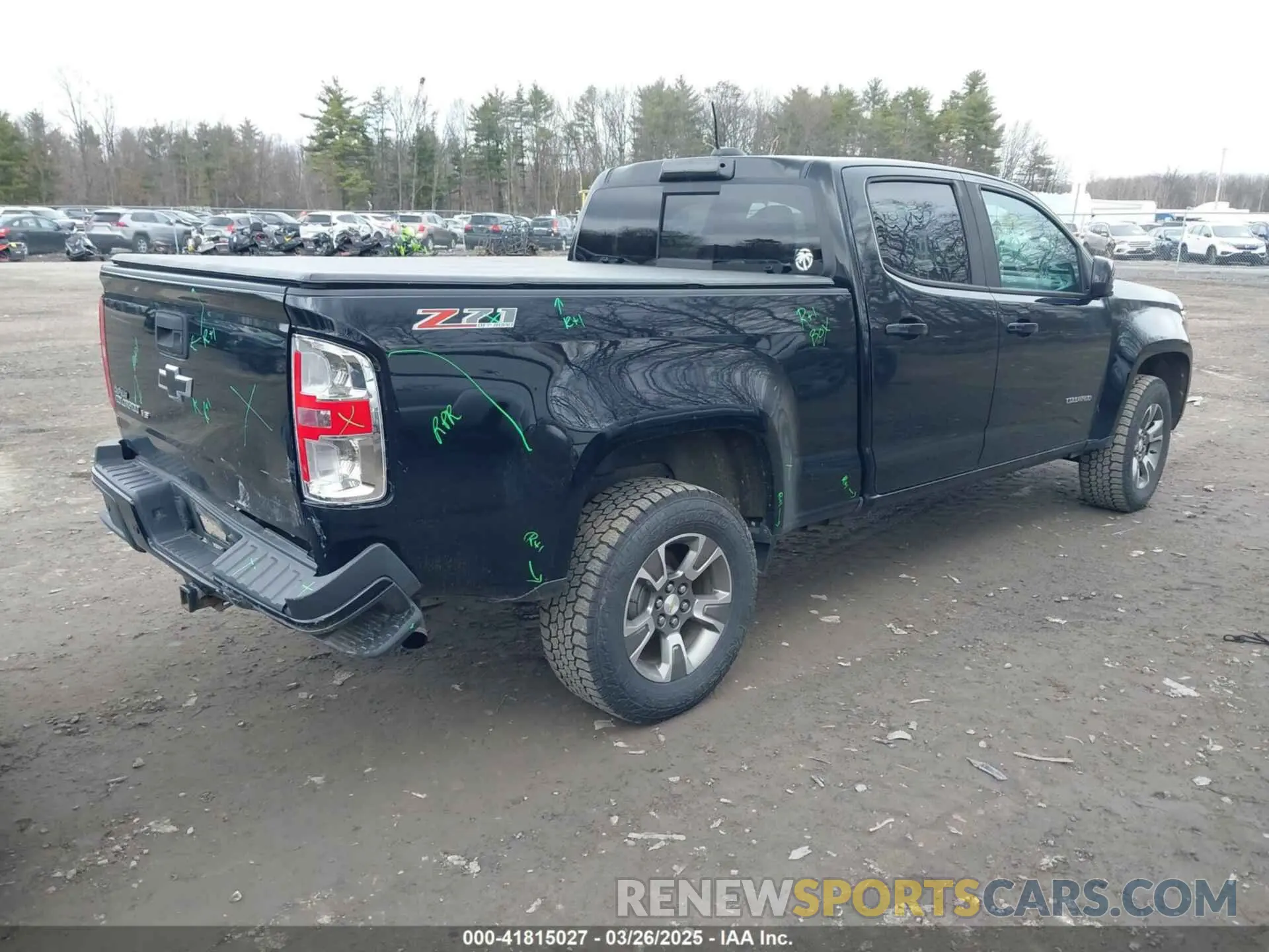 4 fotografías del automóvil dañado 1GCGTDEN6K1181460 CHEVROLET COLORADO 2019