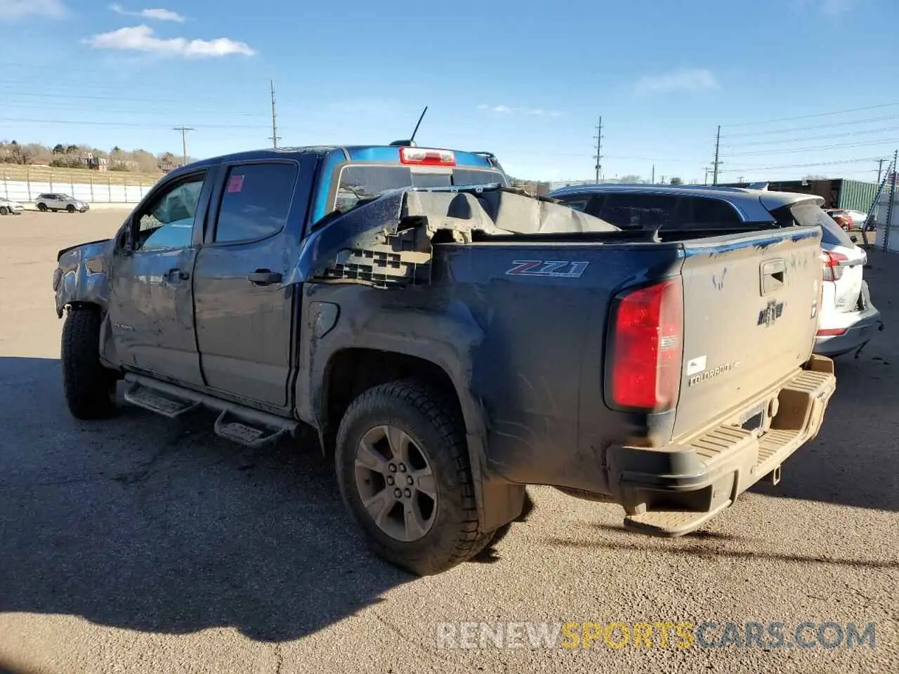 2 fotografías del automóvil dañado 1GCGTDEN7K1349624 CHEVROLET COLORADO 2019