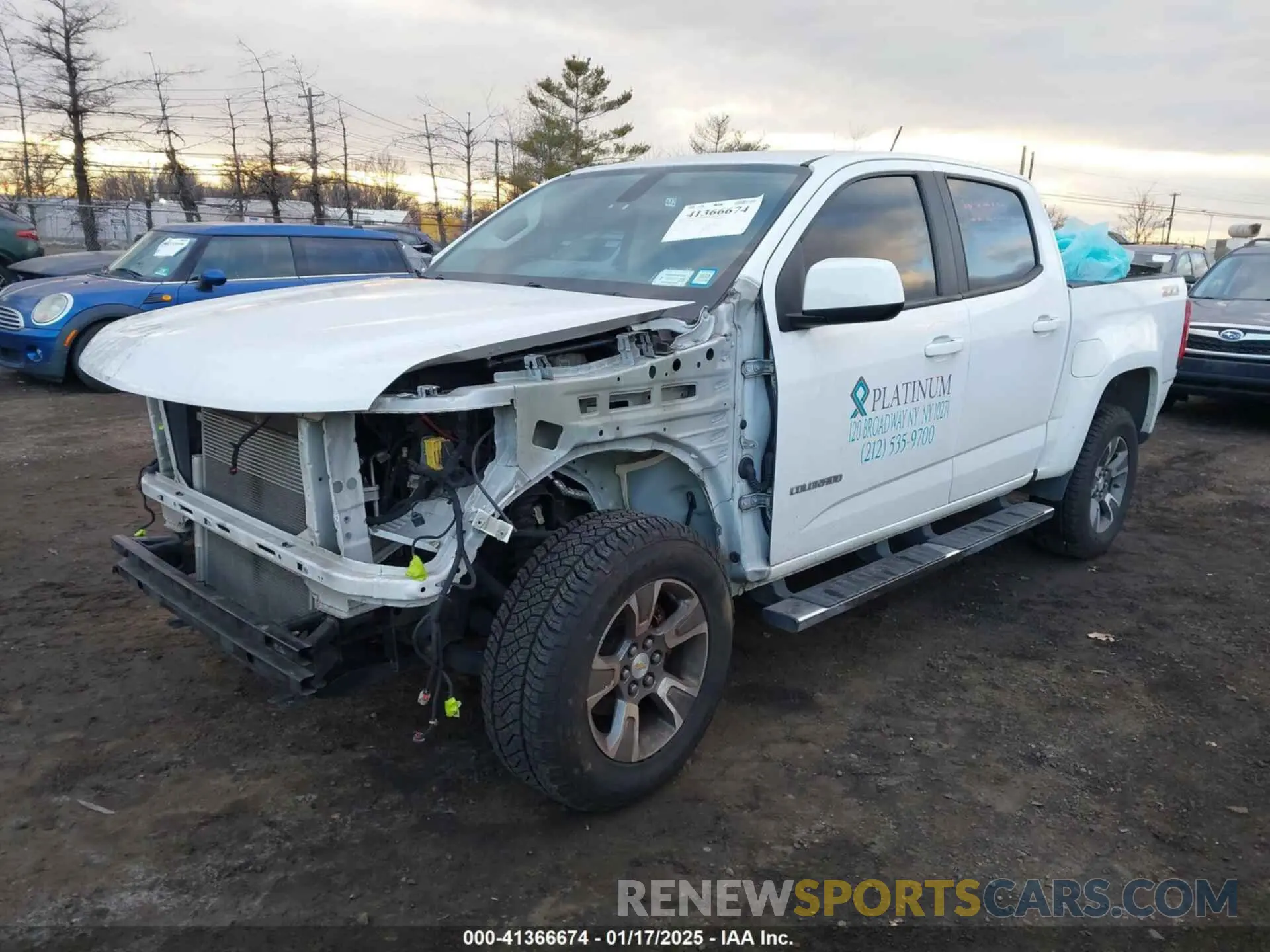 2 fotografías del automóvil dañado 1GCGTDEN8K1157483 CHEVROLET COLORADO 2019