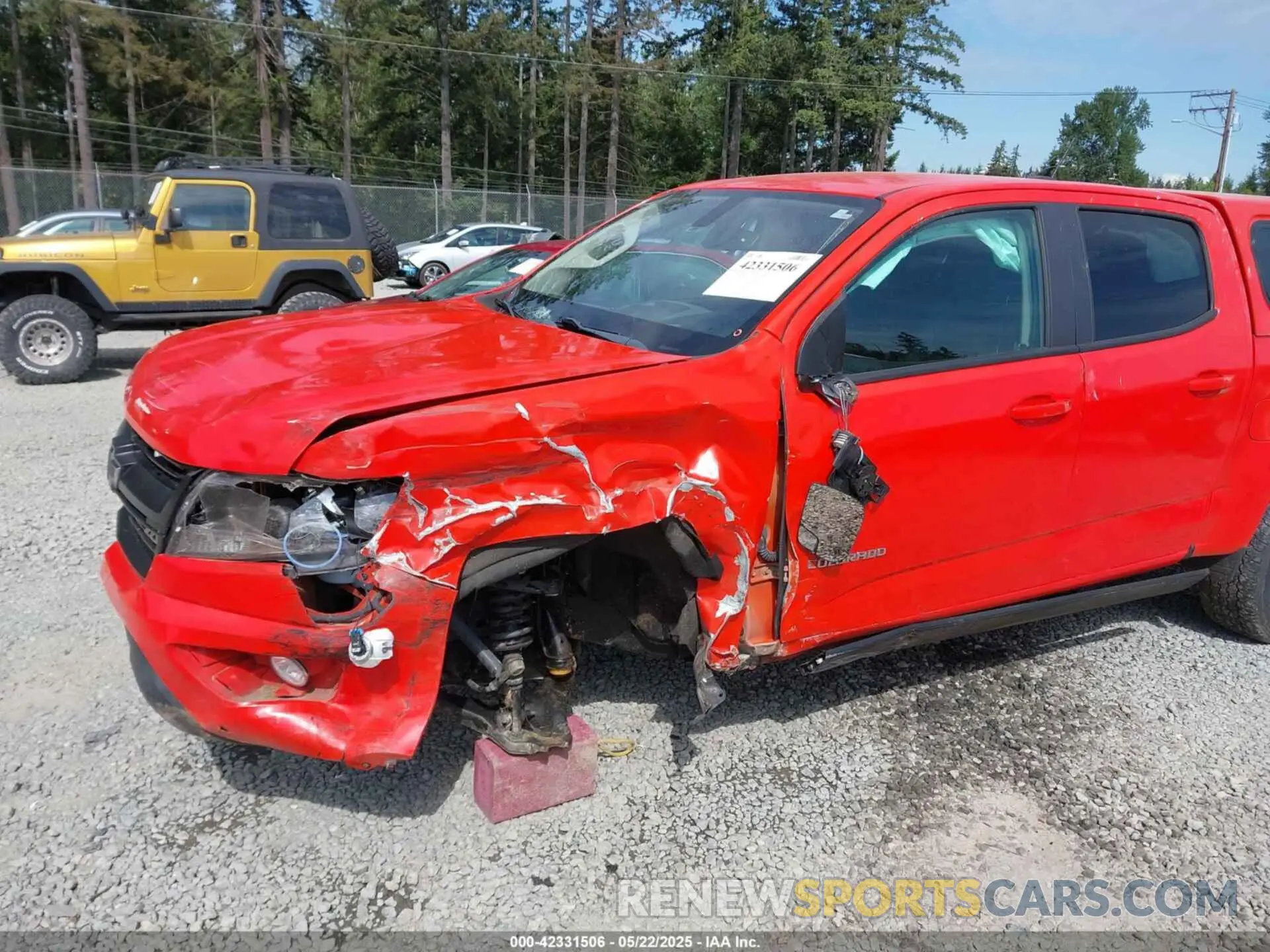 6 fotografías del automóvil dañado 1GCGTDEN8K1180018 CHEVROLET COLORADO 2019