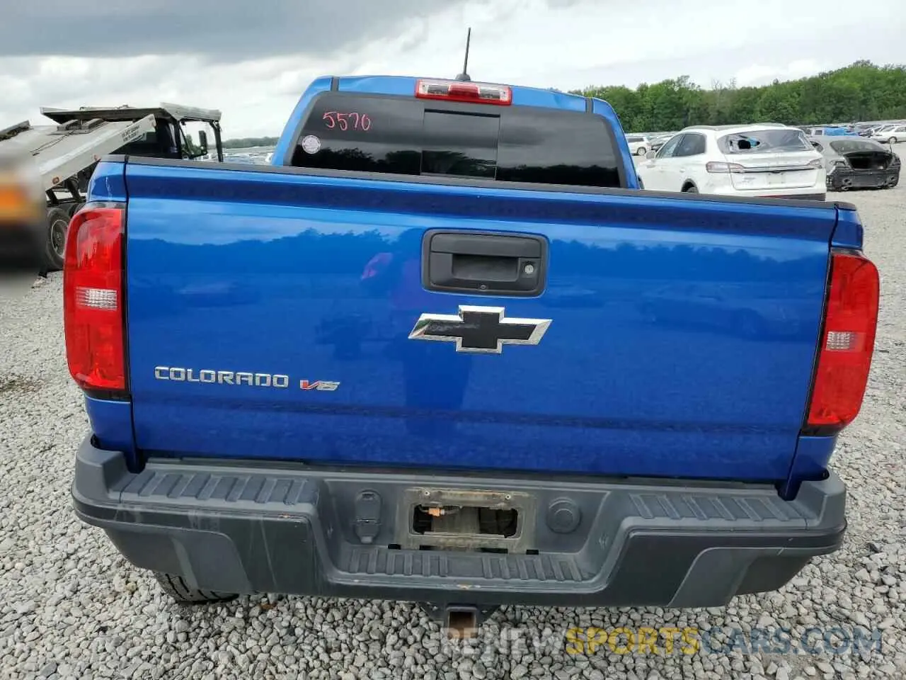 6 fotografías del automóvil dañado 1GCGTEEN1K1150283 CHEVROLET COLORADO 2019