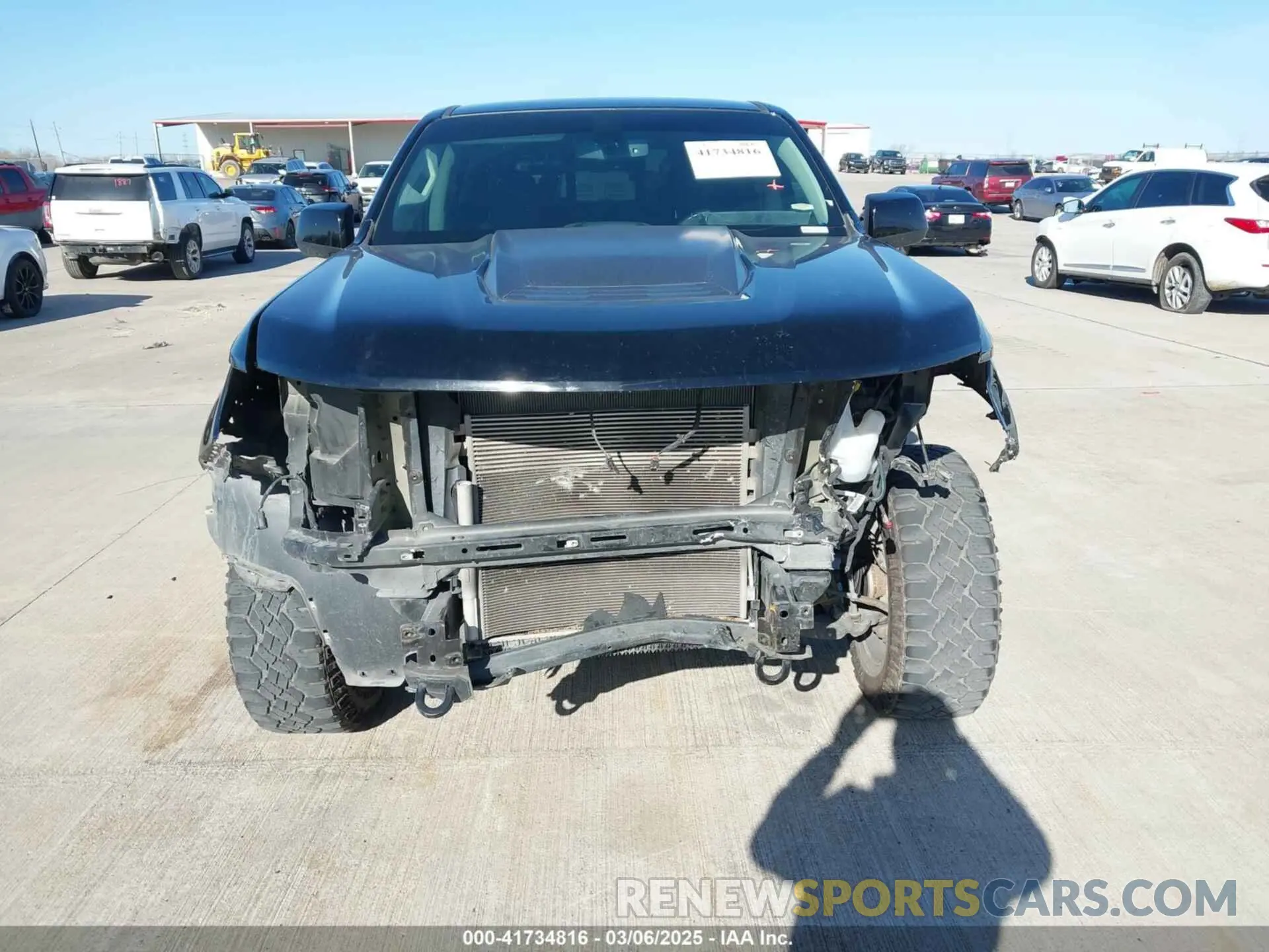6 fotografías del automóvil dañado 1GCGTEEN3K1277830 CHEVROLET COLORADO 2019