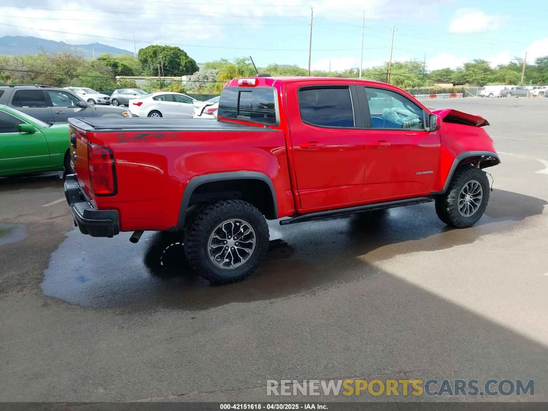 4 fotografías del automóvil dañado 1GCGTEEN5K1101491 CHEVROLET COLORADO 2019