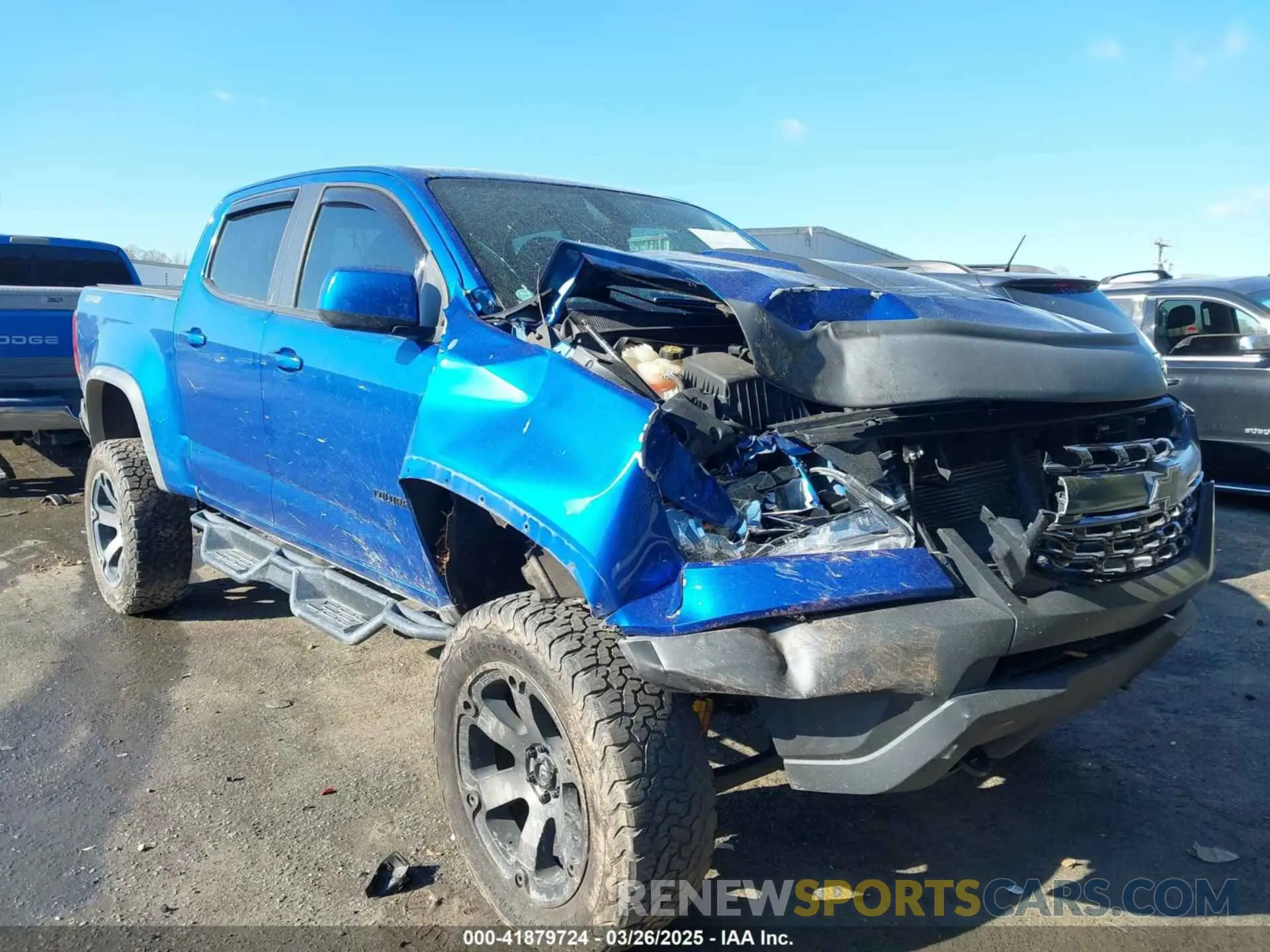 1 fotografías del automóvil dañado 1GCGTEEN5K1279370 CHEVROLET COLORADO 2019