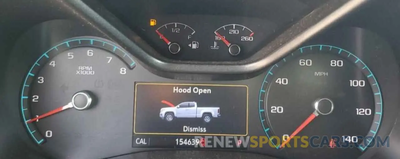 9 fotografías del automóvil dañado 1GCGTEEN7K1135593 CHEVROLET COLORADO 2019