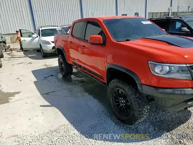 13 fotografías del automóvil dañado 1GCGTEEN7K1278933 CHEVROLET COLORADO 2019