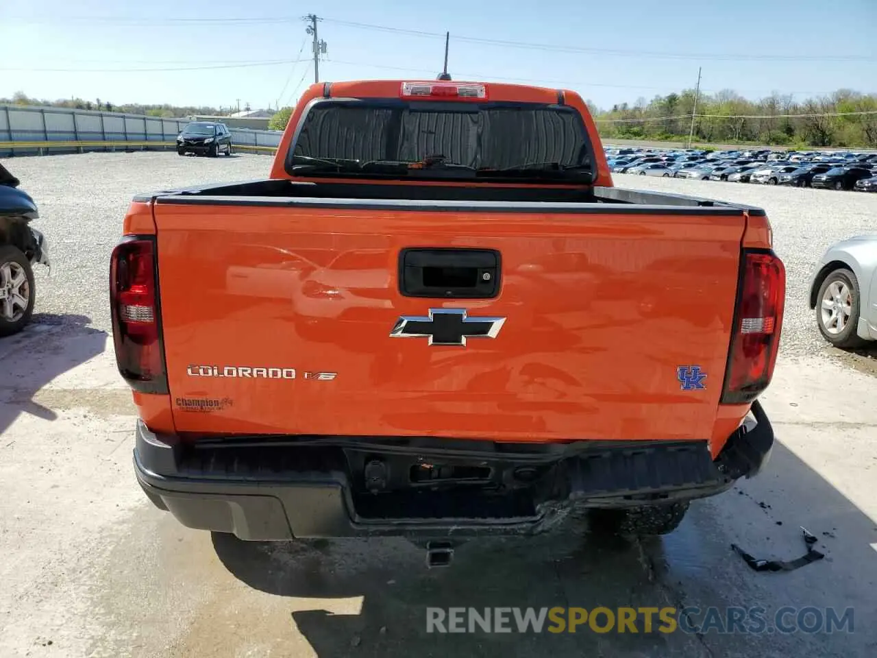 6 fotografías del automóvil dañado 1GCGTEEN7K1278933 CHEVROLET COLORADO 2019