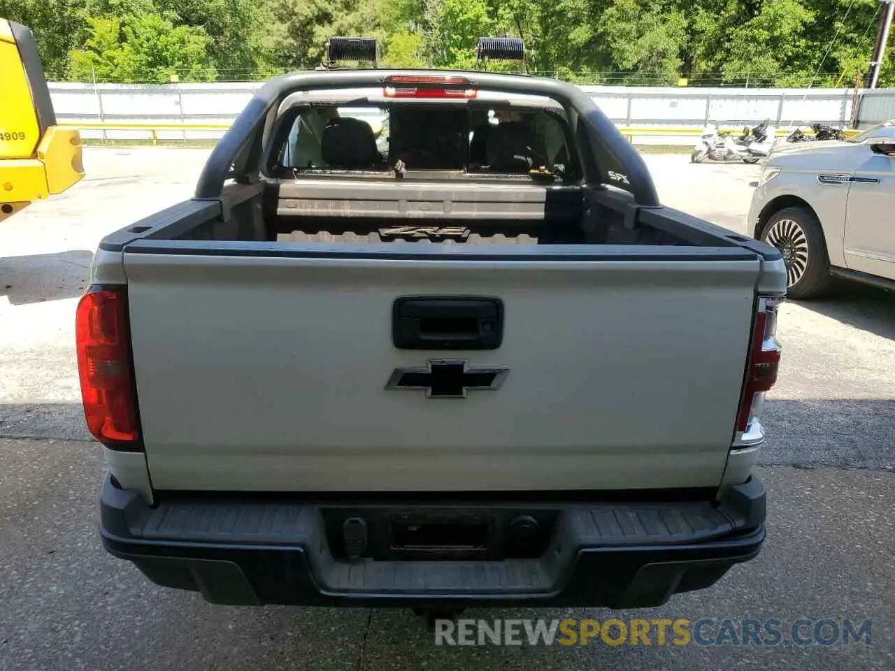 6 fotografías del automóvil dañado 1GCGTEEN8K1236304 CHEVROLET COLORADO 2019