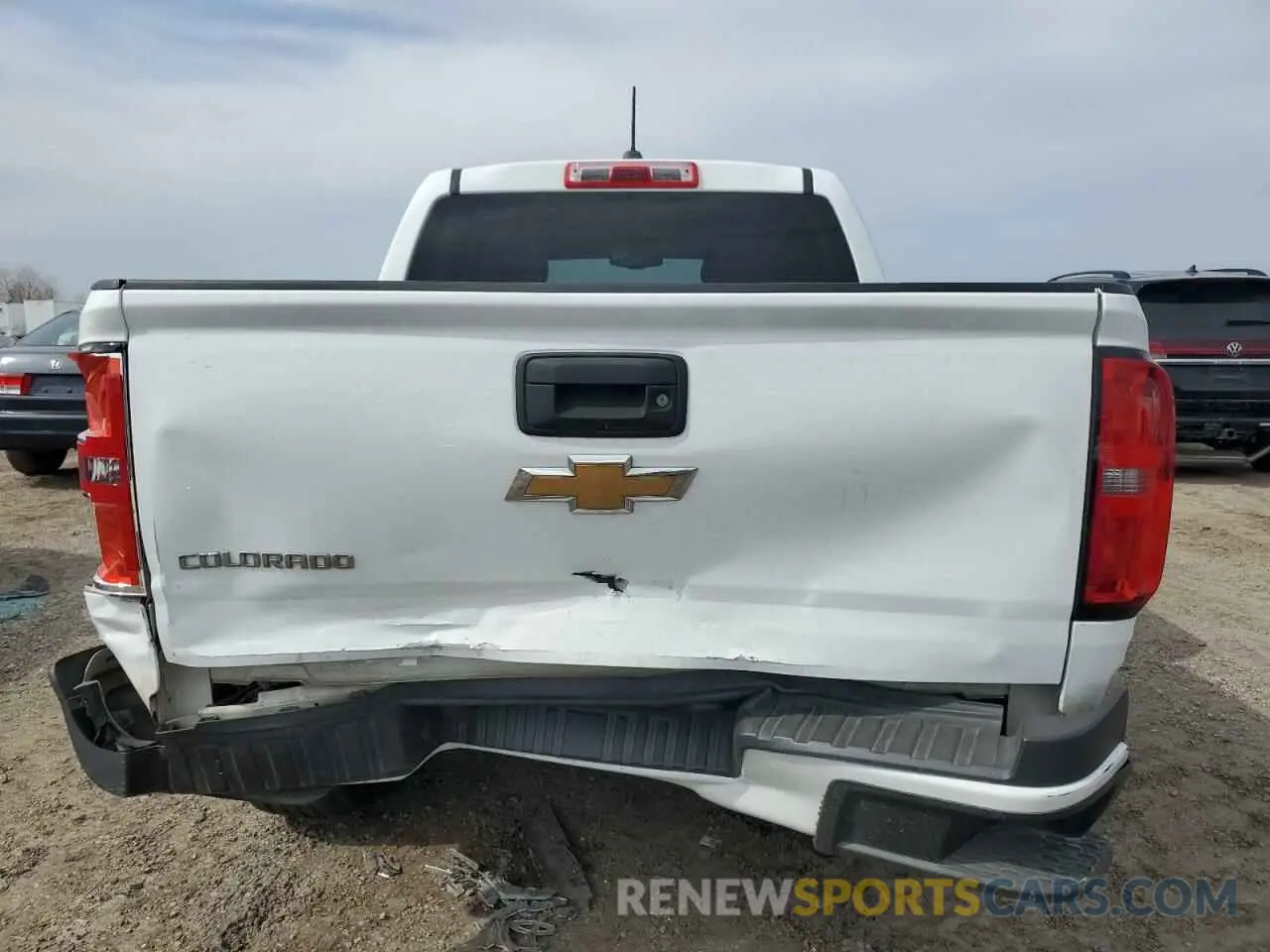6 fotografías del automóvil dañado 1GCGSBEA9L1105544 CHEVROLET COLORADO 2020