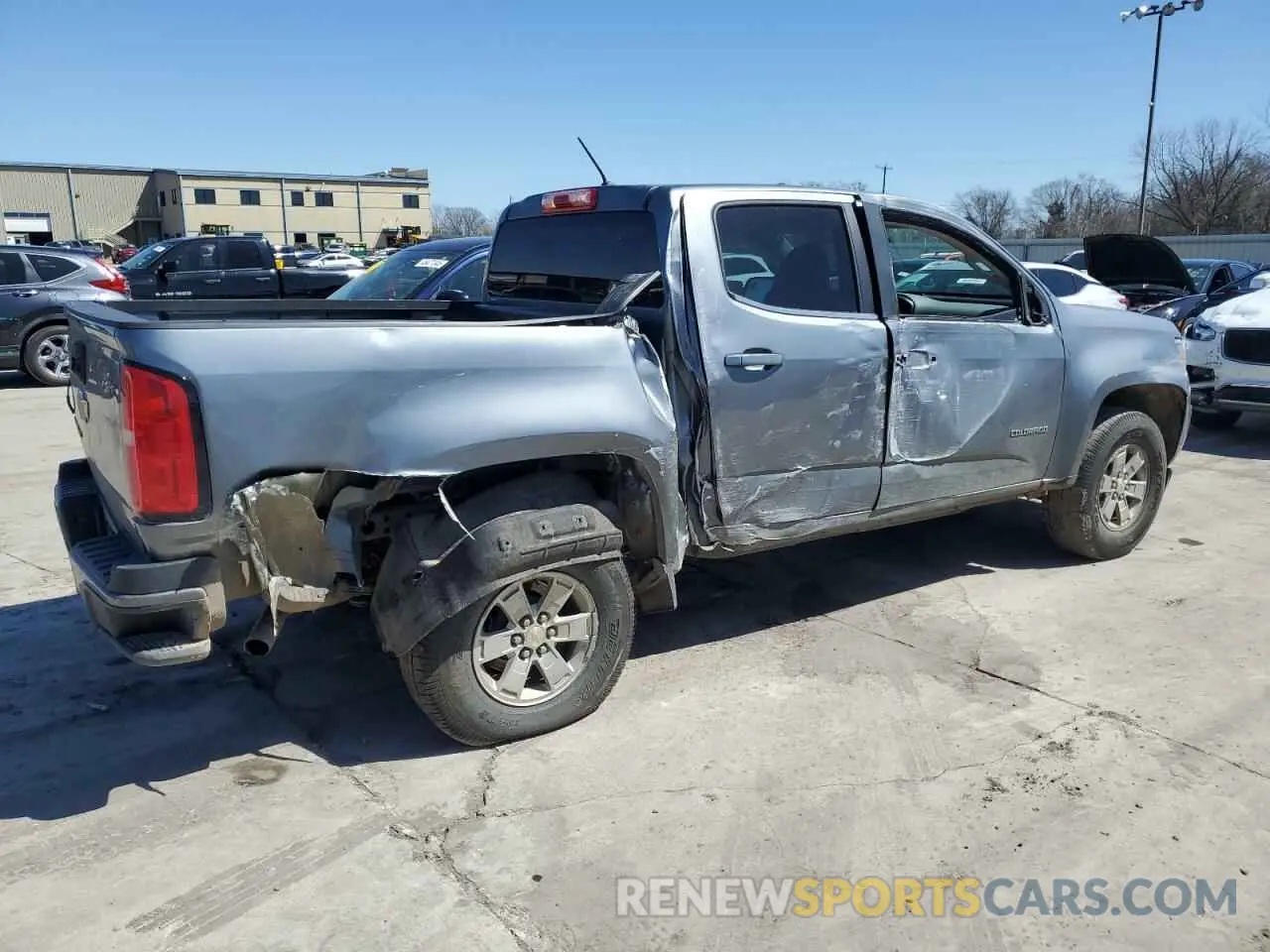 3 fotografías del automóvil dañado 1GCGSBEN0L1103474 CHEVROLET COLORADO 2020