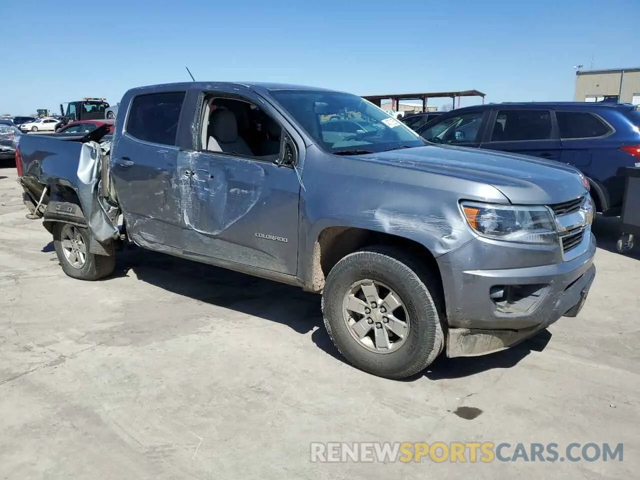 4 fotografías del automóvil dañado 1GCGSBEN0L1103474 CHEVROLET COLORADO 2020