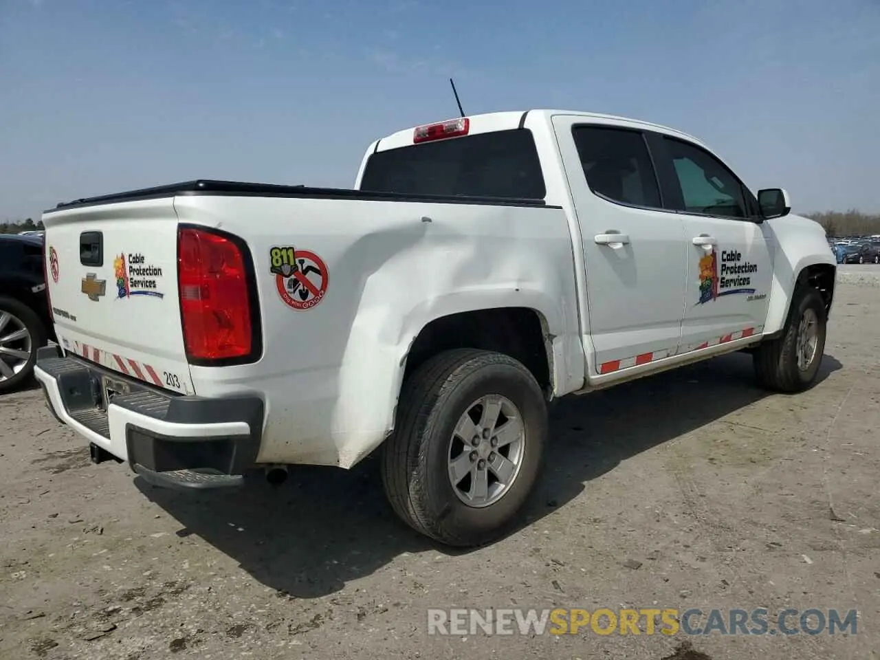 3 fotografías del automóvil dañado 1GCGSBEN0L1175436 CHEVROLET COLORADO 2020