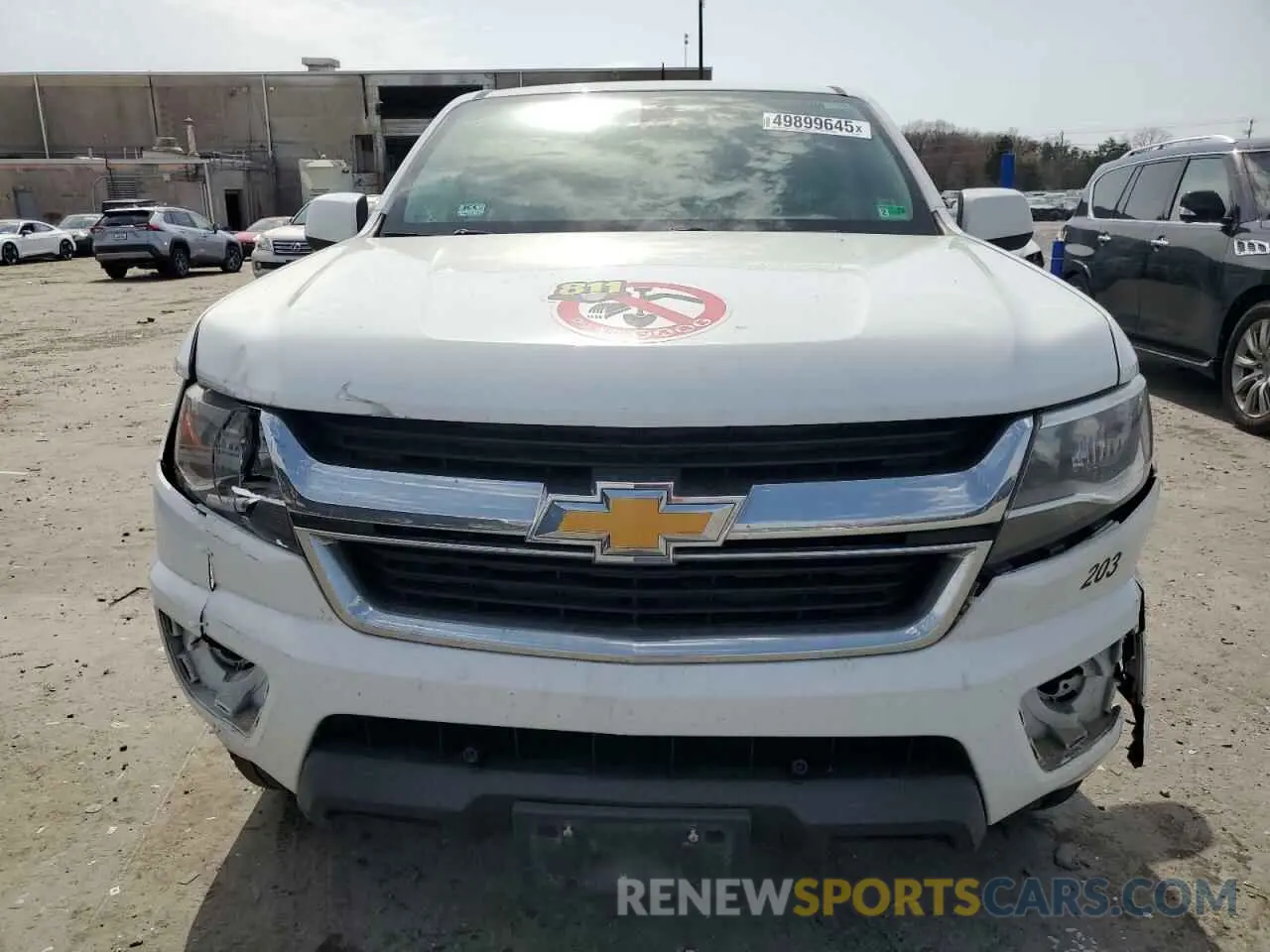 5 fotografías del automóvil dañado 1GCGSBEN0L1175436 CHEVROLET COLORADO 2020
