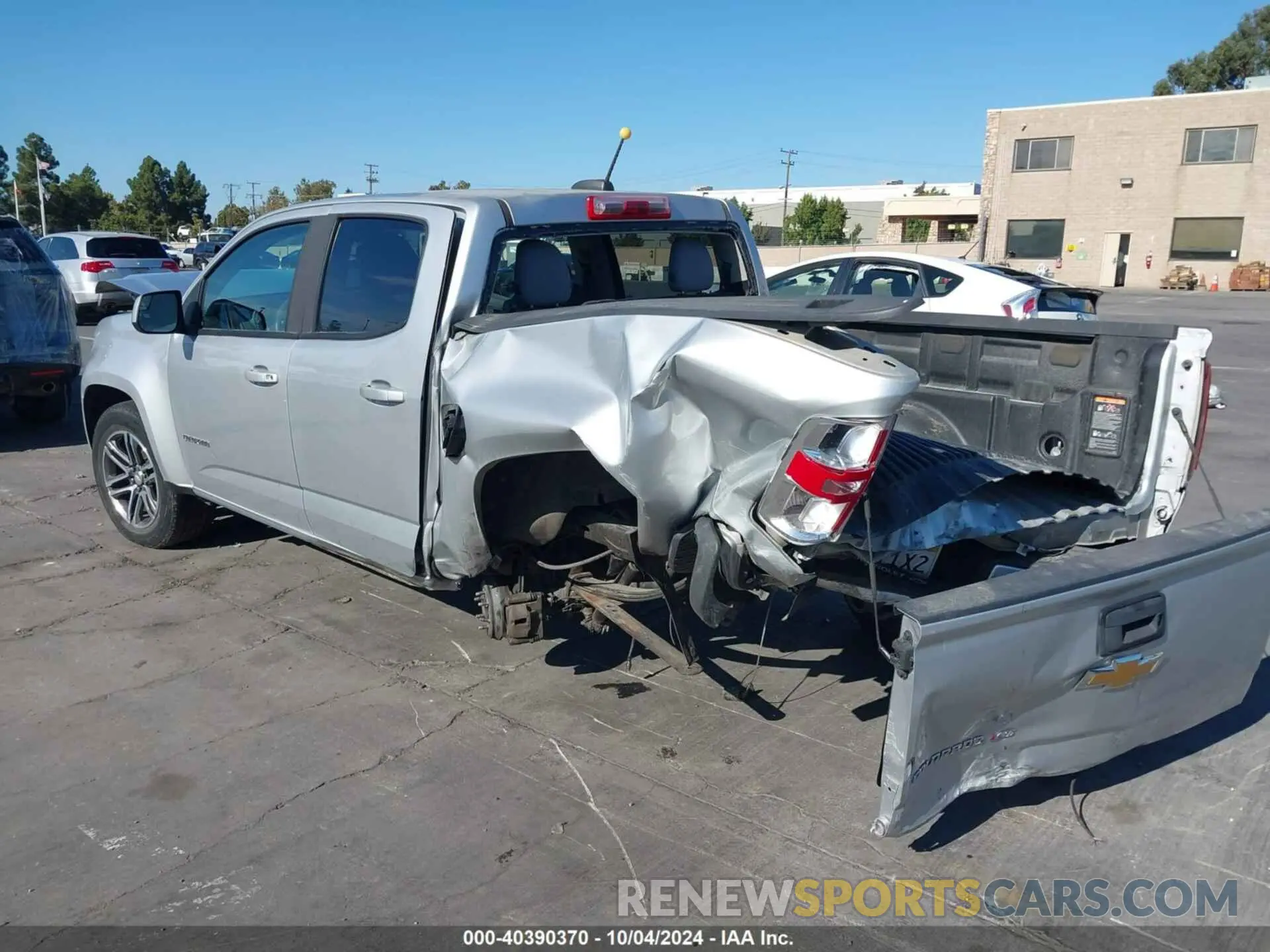 3 fotografías del automóvil dañado 1GCGSBEN0L1209889 CHEVROLET COLORADO 2020