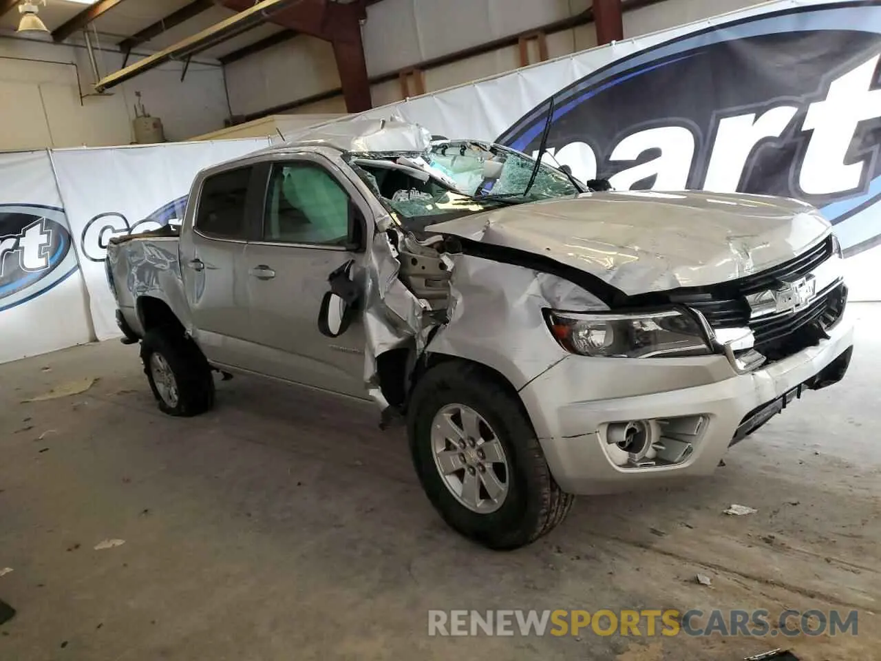 4 fotografías del automóvil dañado 1GCGSBENXL1140824 CHEVROLET COLORADO 2020