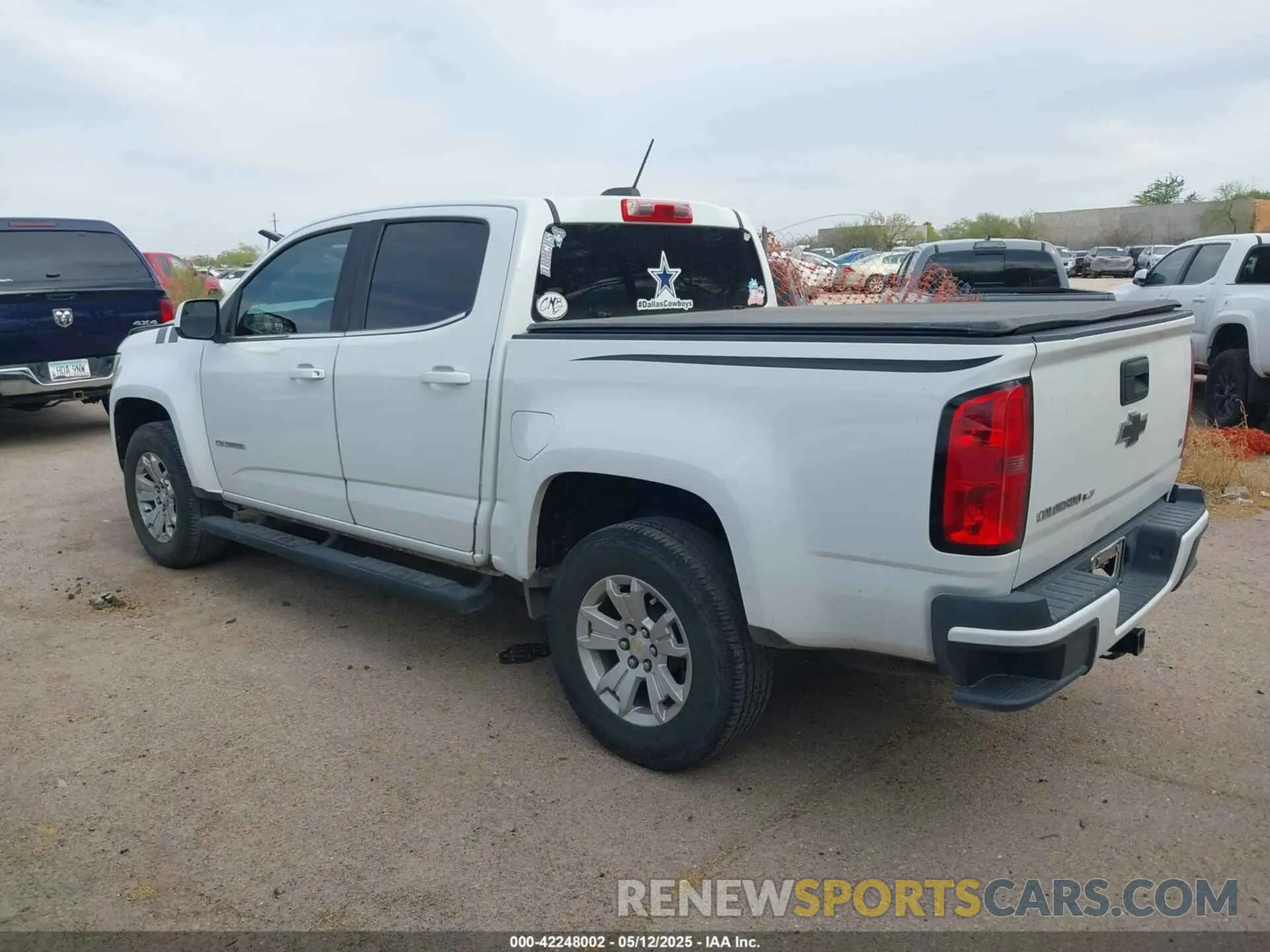 3 fotografías del automóvil dañado 1GCGSCEN0L1124654 CHEVROLET COLORADO 2020