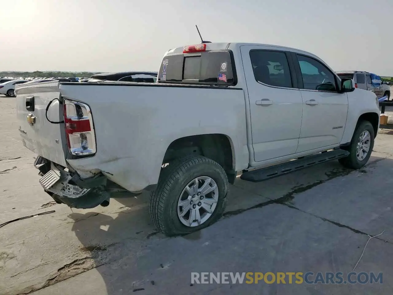 3 fotografías del automóvil dañado 1GCGSCEN0L1242686 CHEVROLET COLORADO 2020