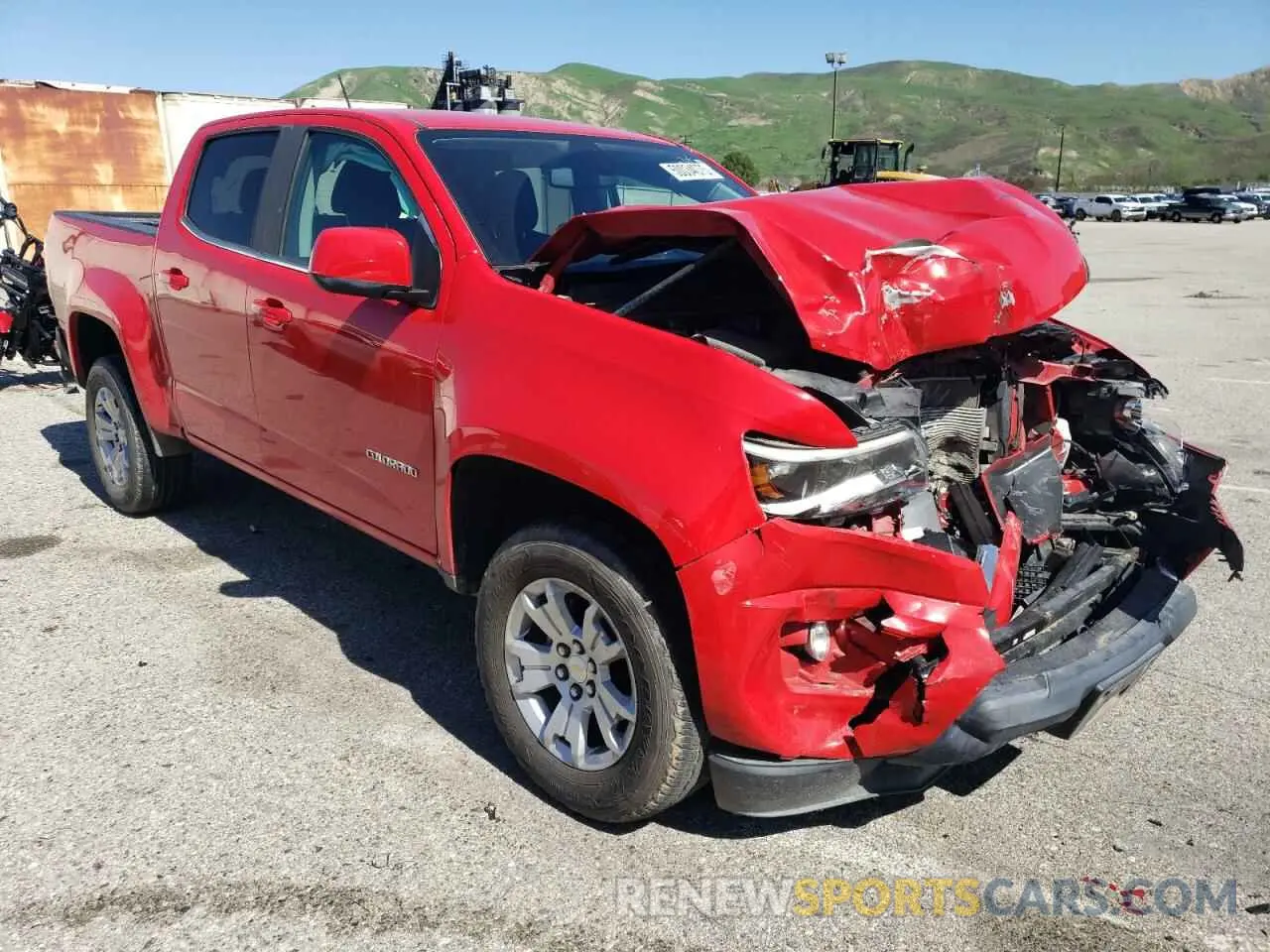 4 fotografías del automóvil dañado 1GCGSCEN5L1213667 CHEVROLET COLORADO 2020