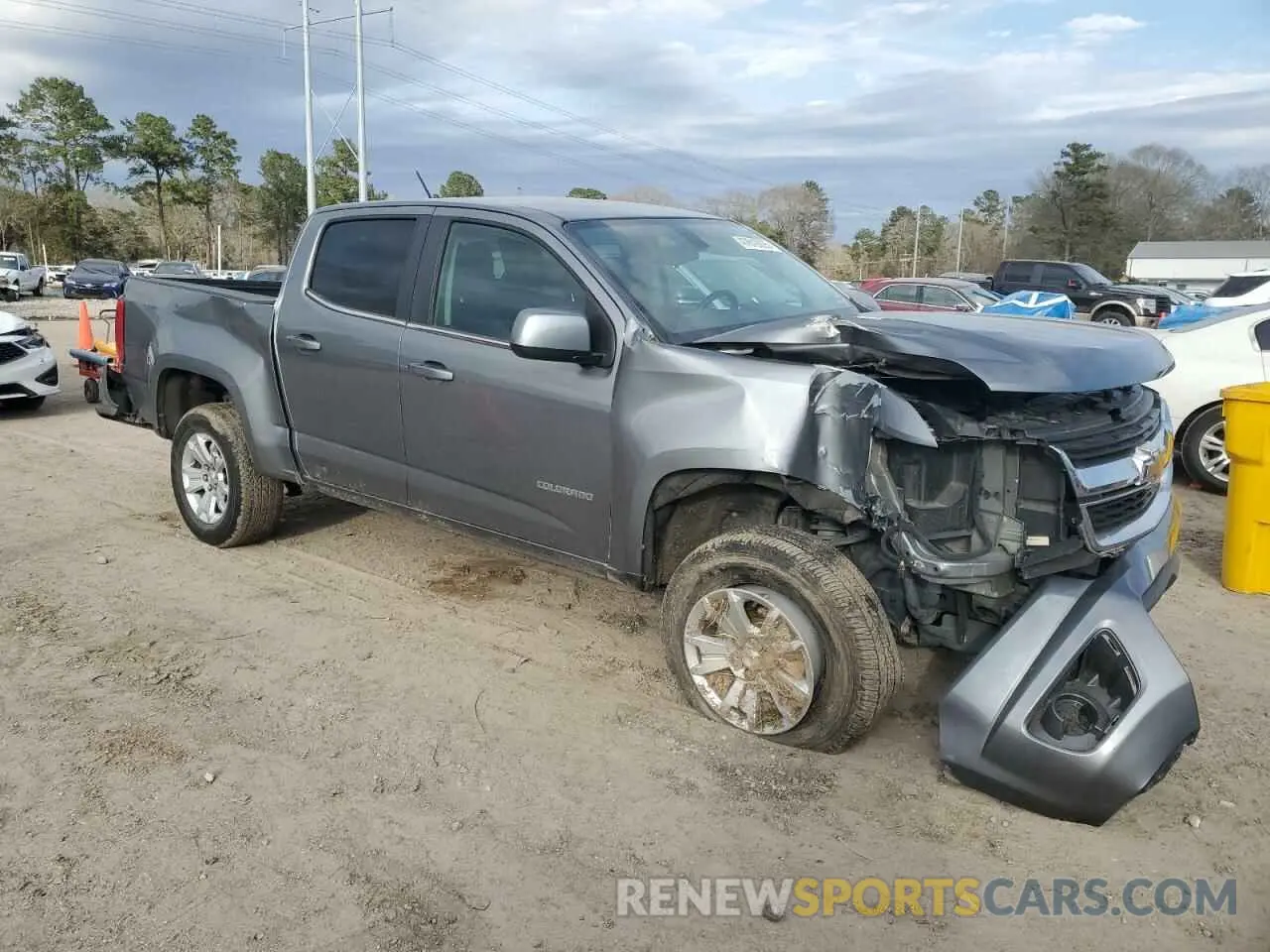 4 fotografías del automóvil dañado 1GCGSCEN6L1239226 CHEVROLET COLORADO 2020