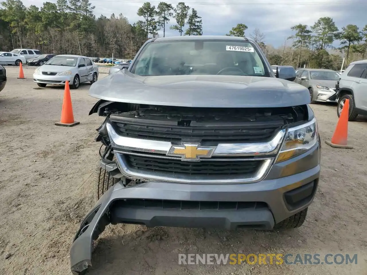 5 fotografías del automóvil dañado 1GCGSCEN6L1239226 CHEVROLET COLORADO 2020