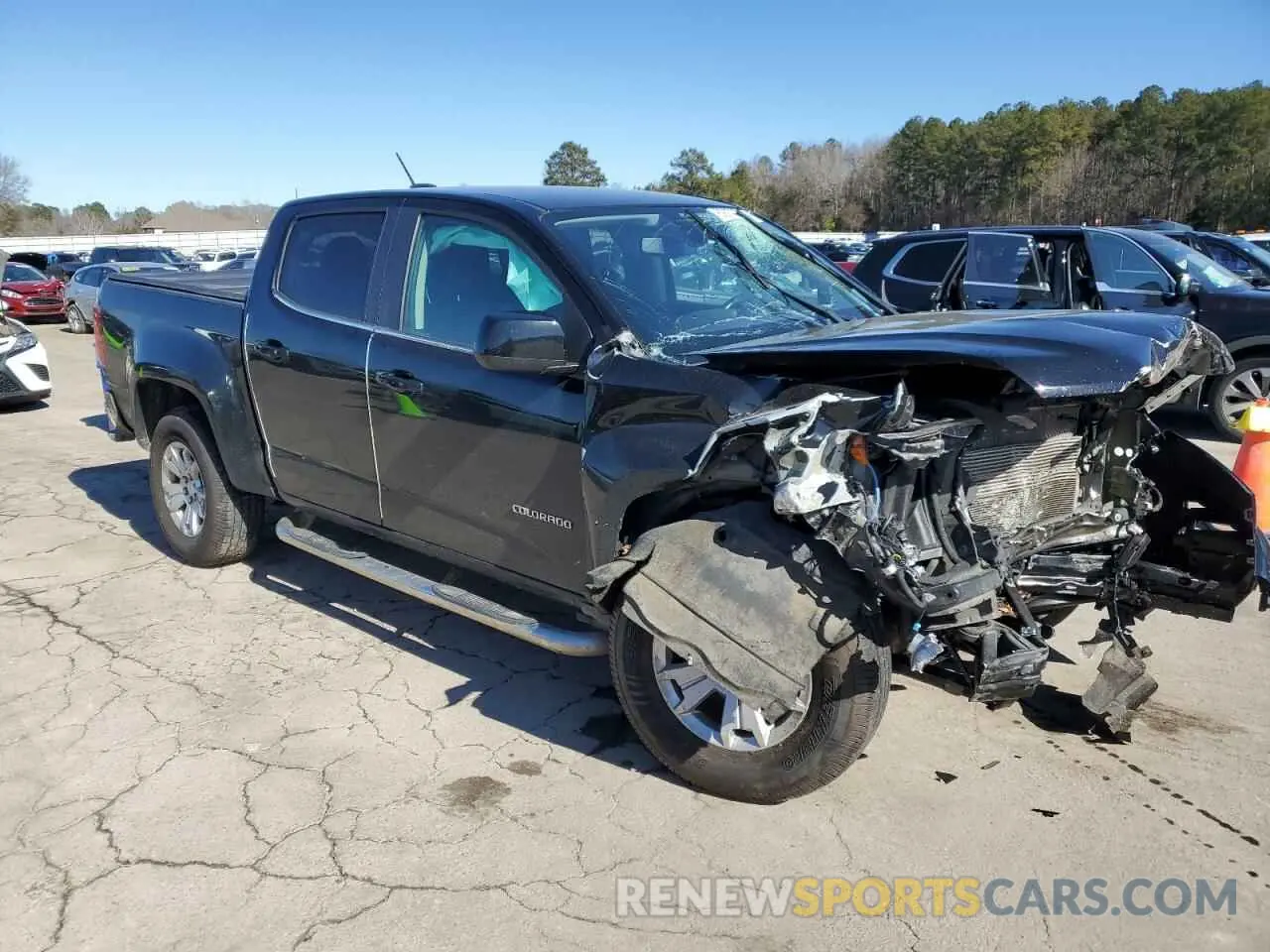 4 fotografías del automóvil dañado 1GCGSCEN7L1238151 CHEVROLET COLORADO 2020