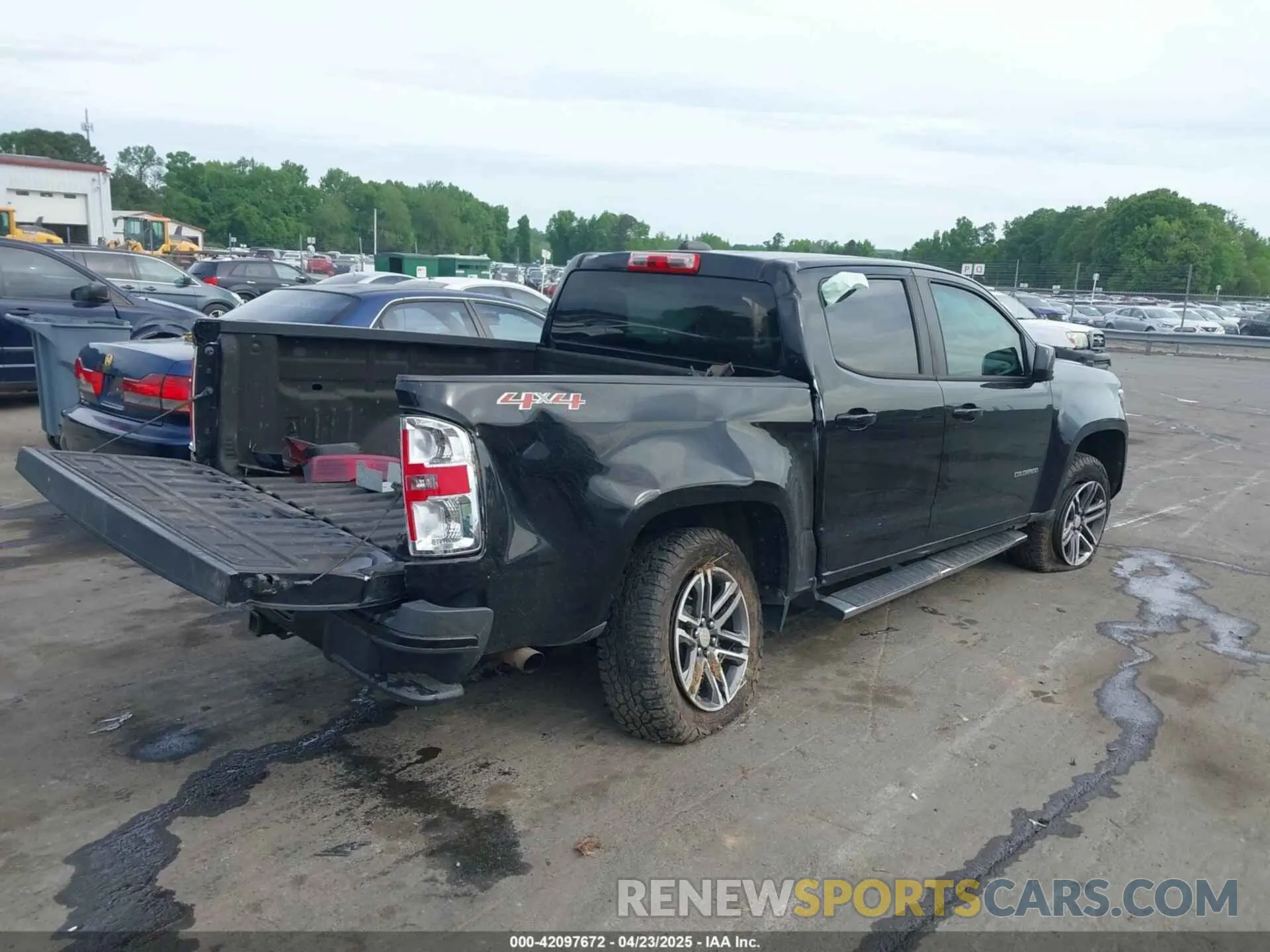 4 fotografías del automóvil dañado 1GCGTBEN0L1134432 CHEVROLET COLORADO 2020