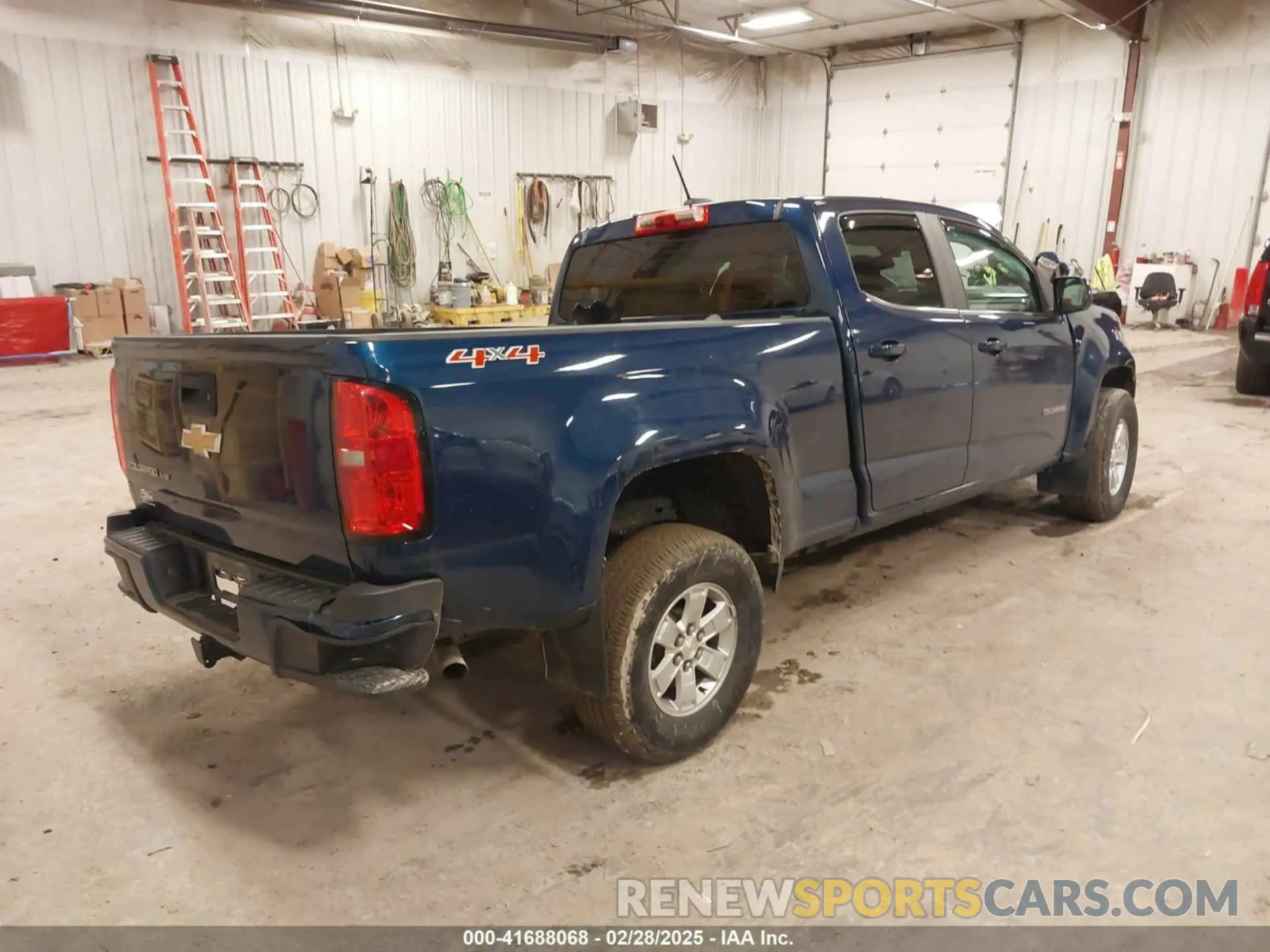 4 fotografías del automóvil dañado 1GCGTBEN7L1113061 CHEVROLET COLORADO 2020