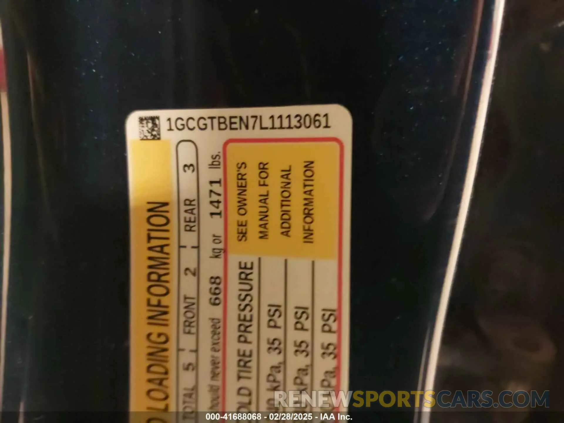 9 fotografías del automóvil dañado 1GCGTBEN7L1113061 CHEVROLET COLORADO 2020