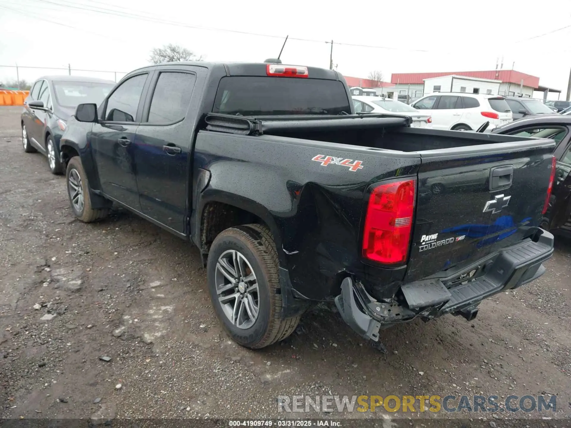 3 fotografías del automóvil dañado 1GCGTBEN9L1140648 CHEVROLET COLORADO 2020