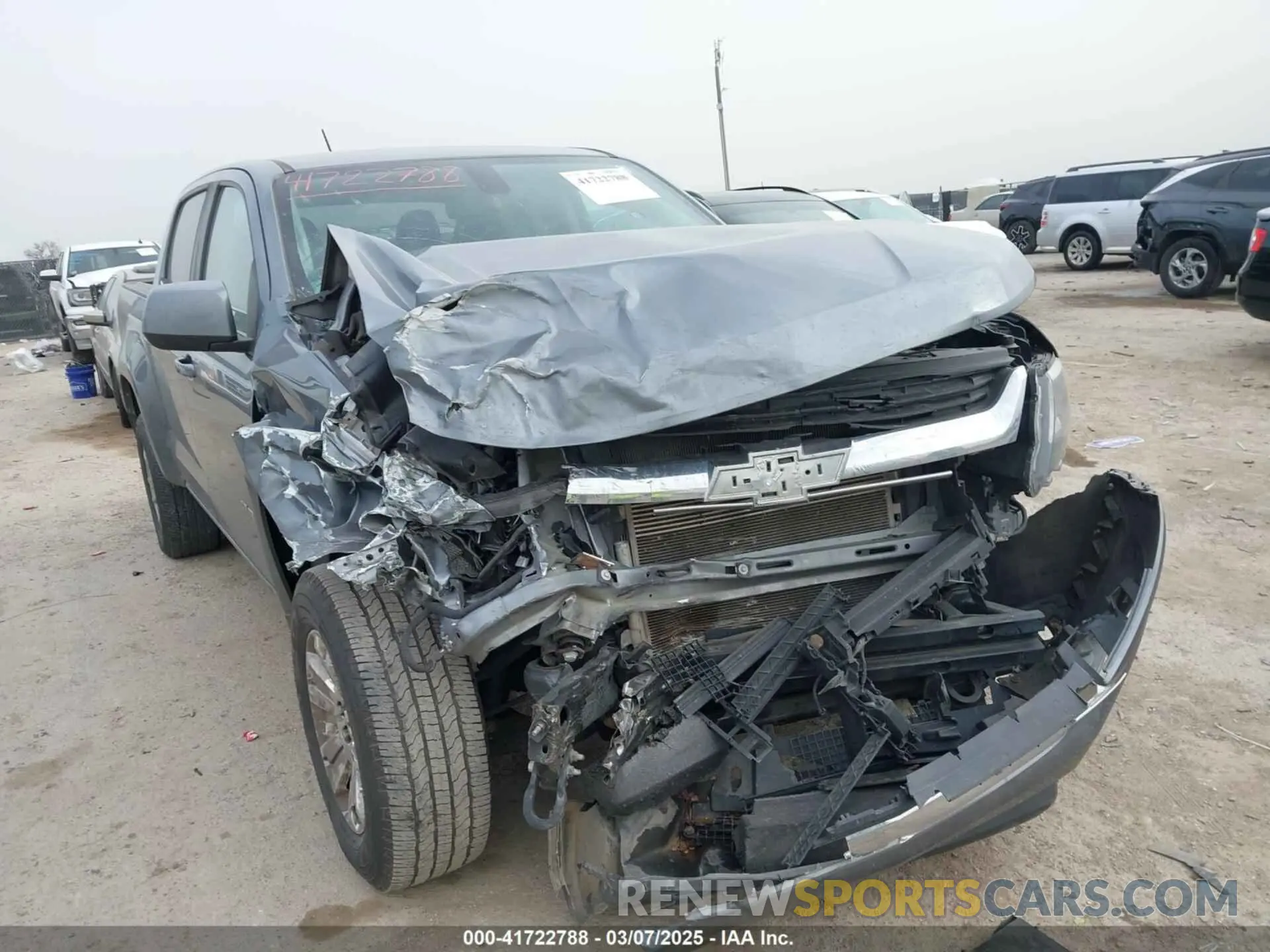 1 fotografías del automóvil dañado 1GCGTCEN6L1201671 CHEVROLET COLORADO 2020
