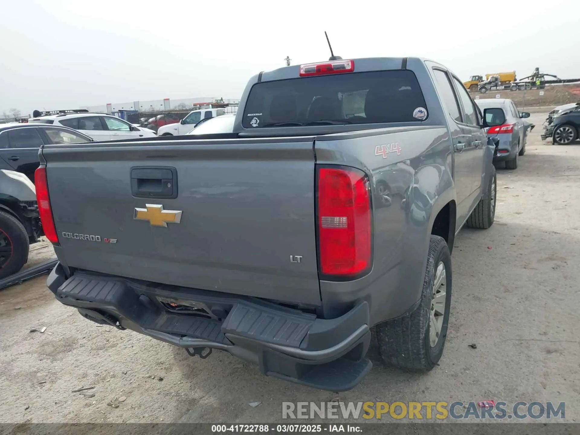 4 fotografías del automóvil dañado 1GCGTCEN6L1201671 CHEVROLET COLORADO 2020