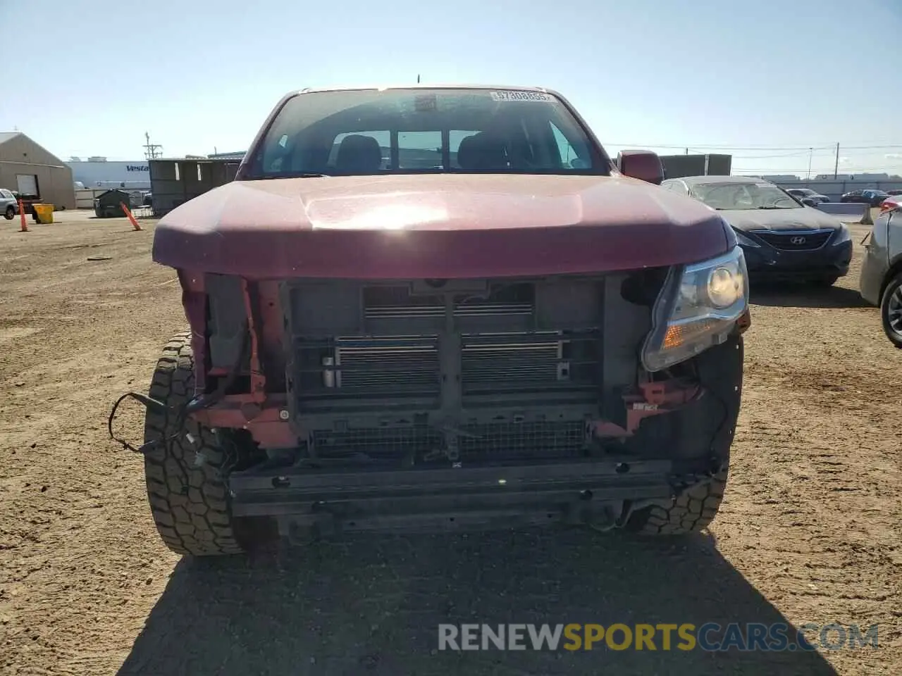5 fotografías del automóvil dañado 1GCGTDEN3L1201956 CHEVROLET COLORADO 2020