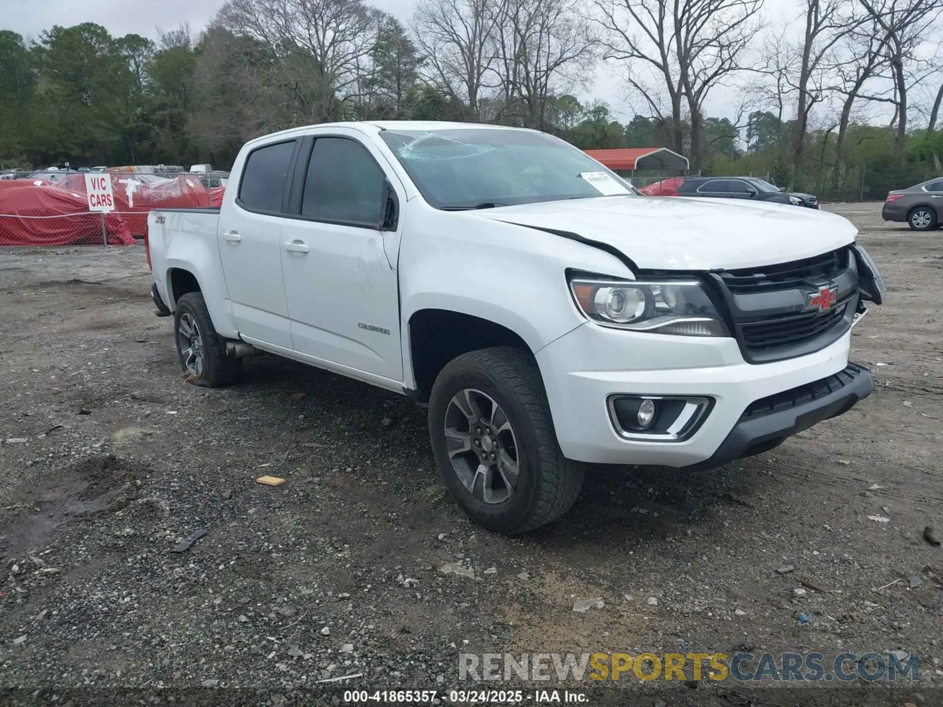 1 fotografías del automóvil dañado 1GCGTDEN6L1228309 CHEVROLET COLORADO 2020