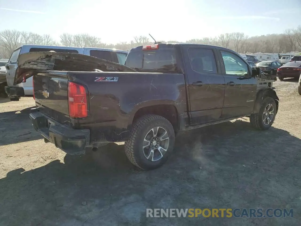 3 fotografías del automóvil dañado 1GCGTDEN6L1229881 CHEVROLET COLORADO 2020