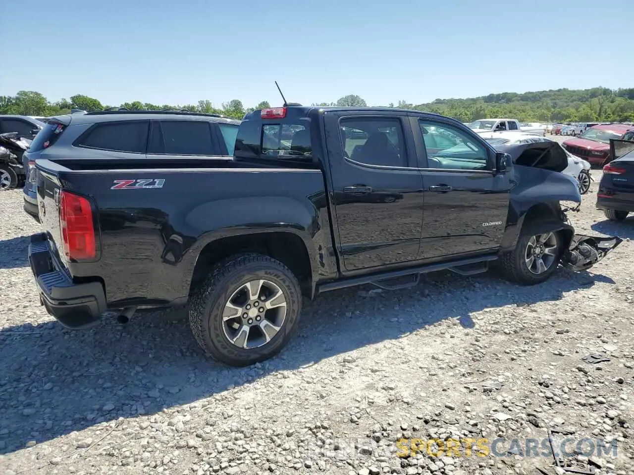 3 fotografías del automóvil dañado 1GCGTDEN7L1229369 CHEVROLET COLORADO 2020