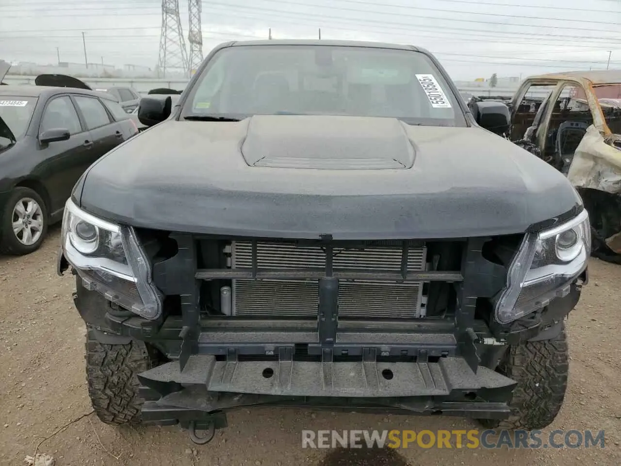 5 fotografías del automóvil dañado 1GCGTEEN7L1136034 CHEVROLET COLORADO 2020