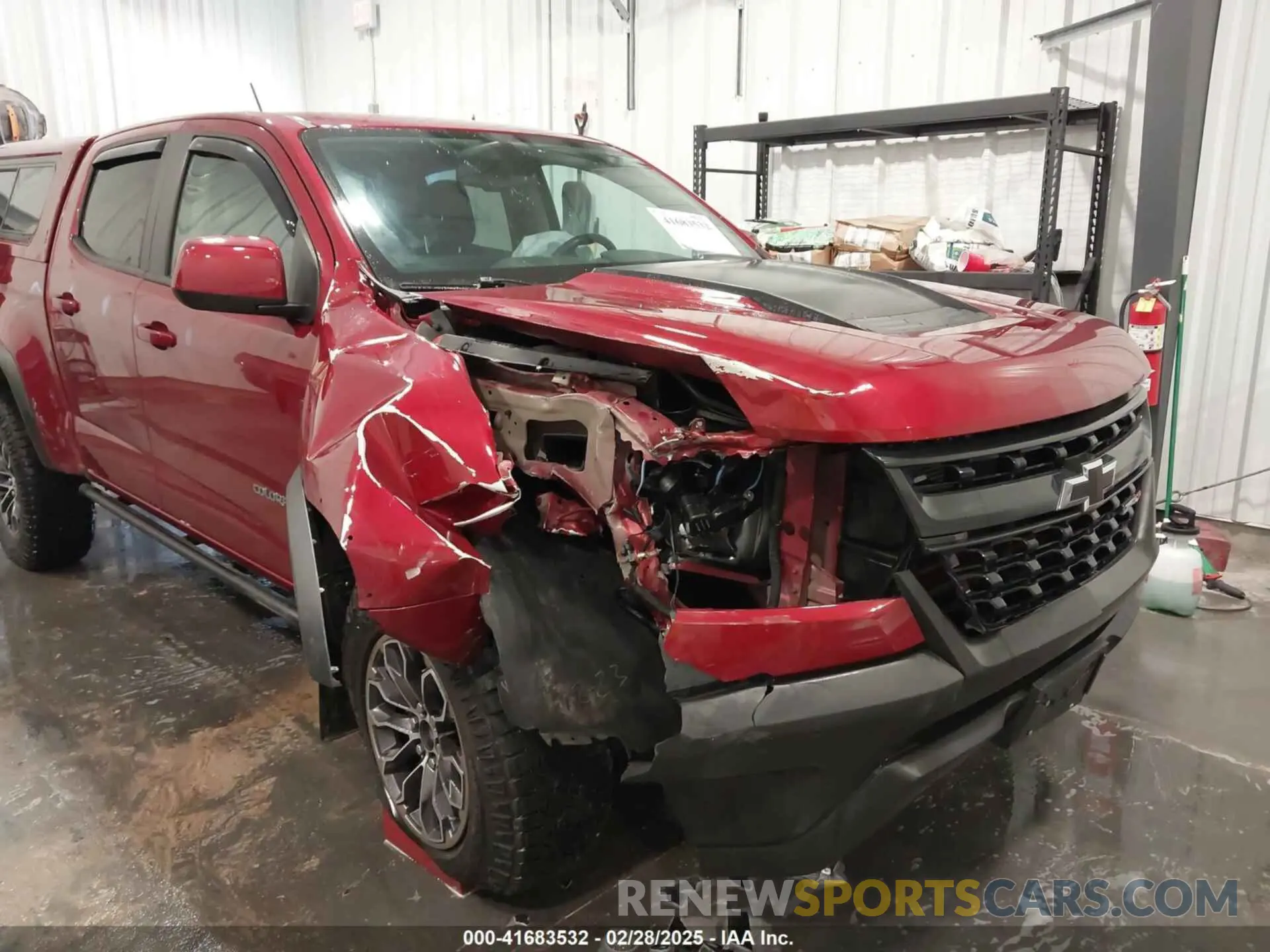 6 fotografías del automóvil dañado 1GCGTEENXL1199452 CHEVROLET COLORADO 2020